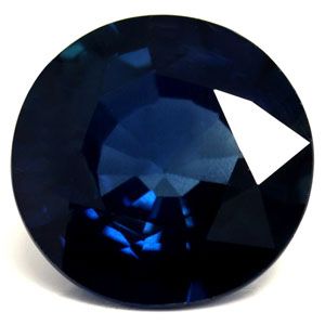 3.62 ct Round Blue Natural Sapphire