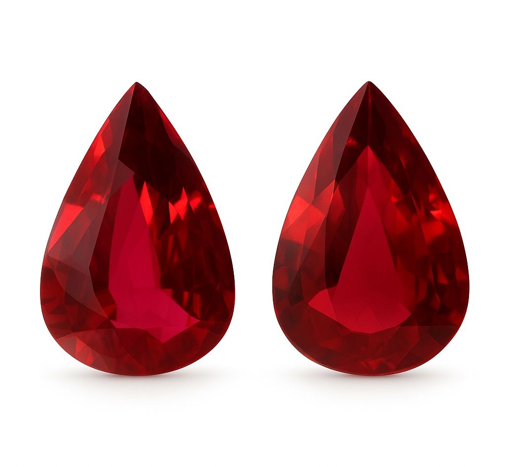 2.62 ct Pear Red Natural Ruby