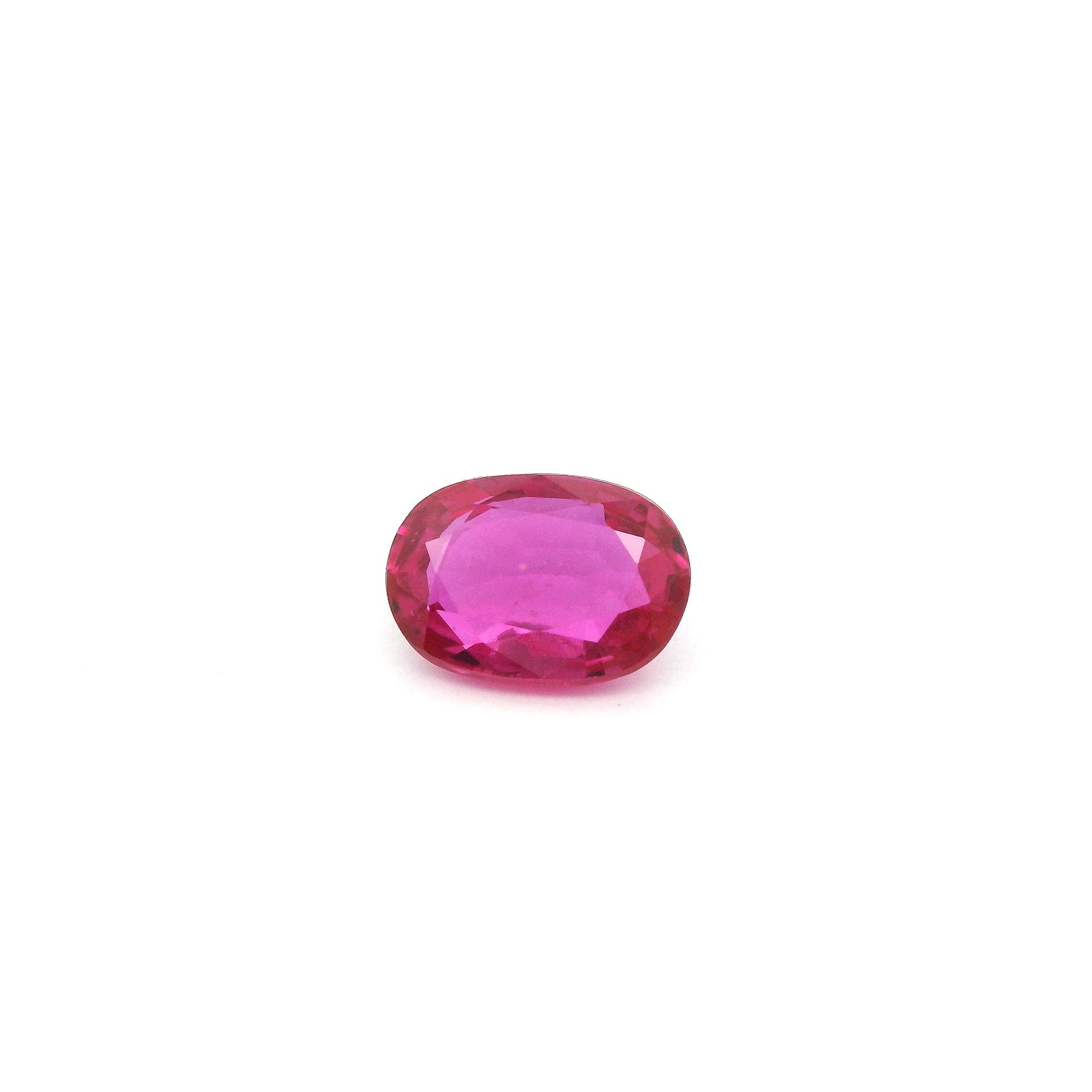 0.99 ct Oval Red Natural Ruby