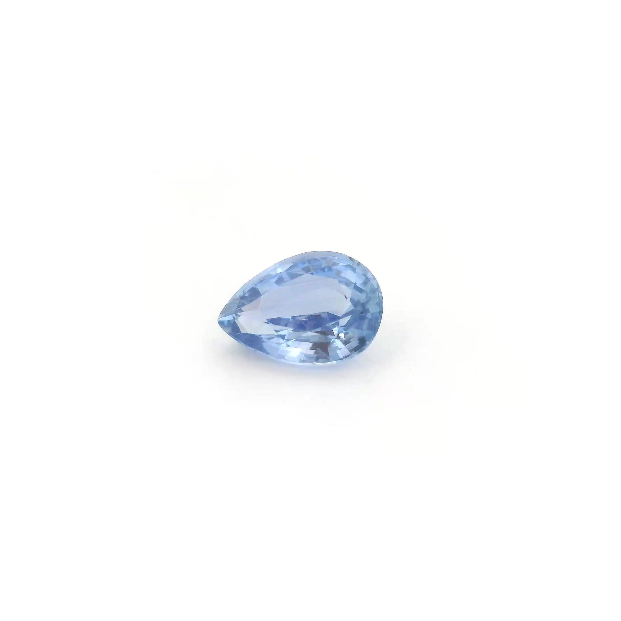 0.90 ct Pear Blue Natural Sapphire