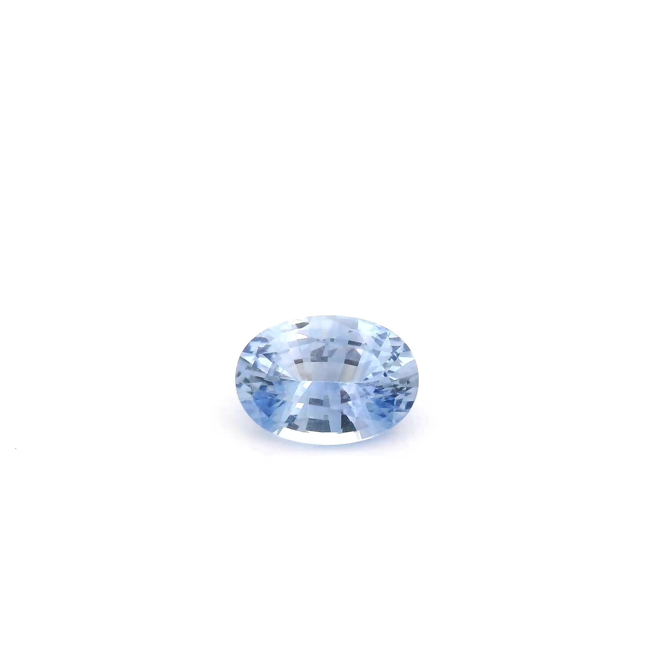 0.91 ct Oval Blue Natural Sapphire