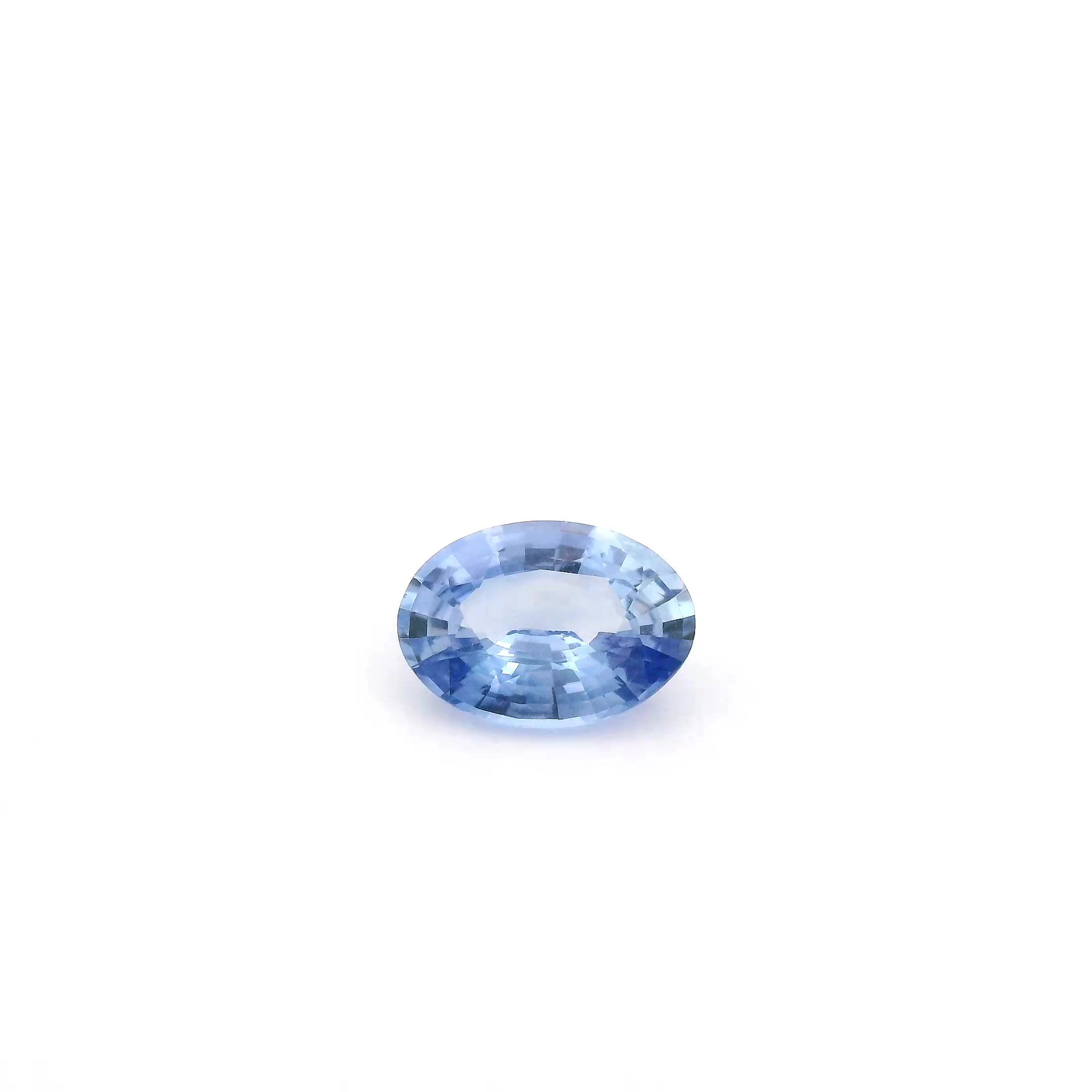 0.76 ct Oval Blue Natural Sapphire