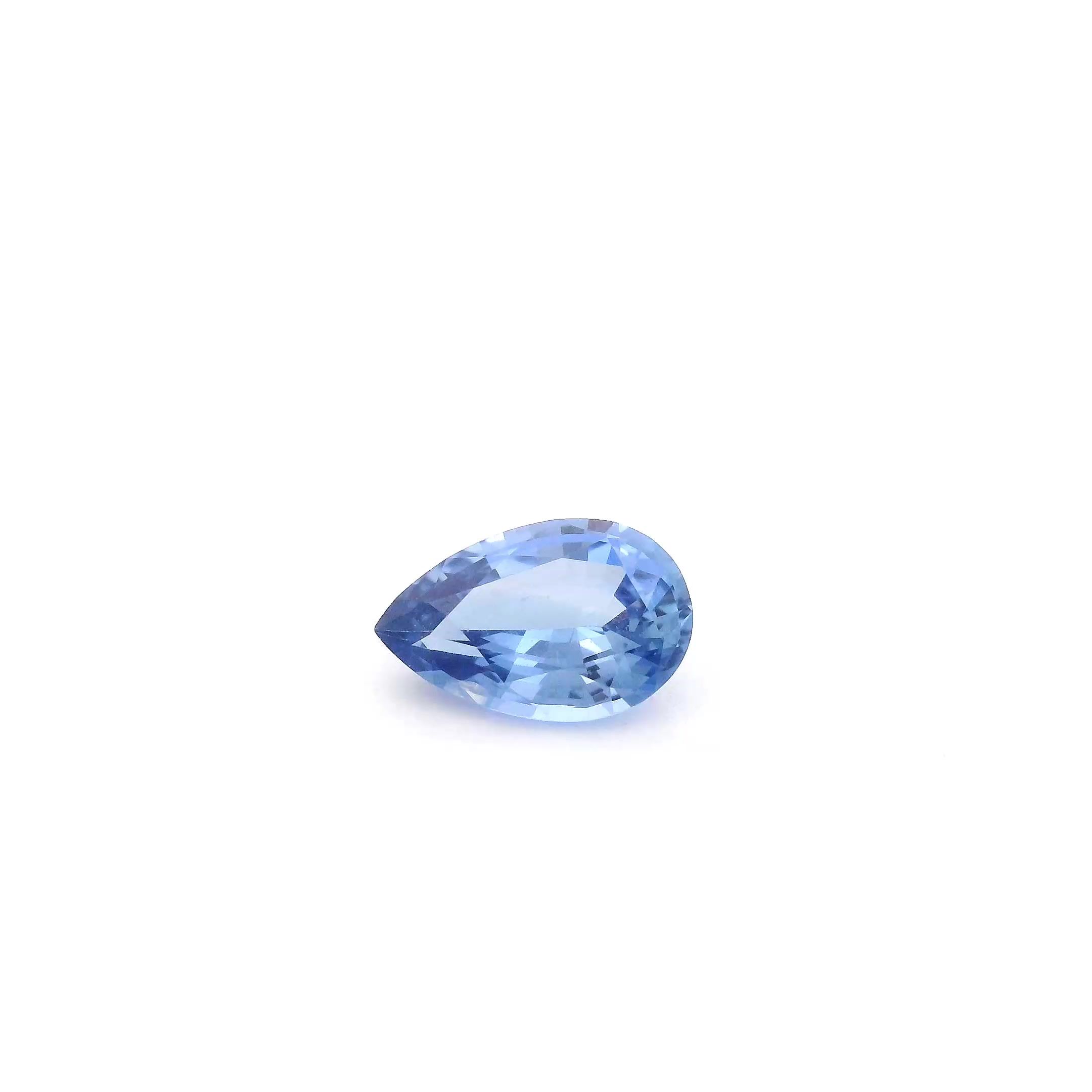 0.80 ct Pear Blue Natural Sapphire