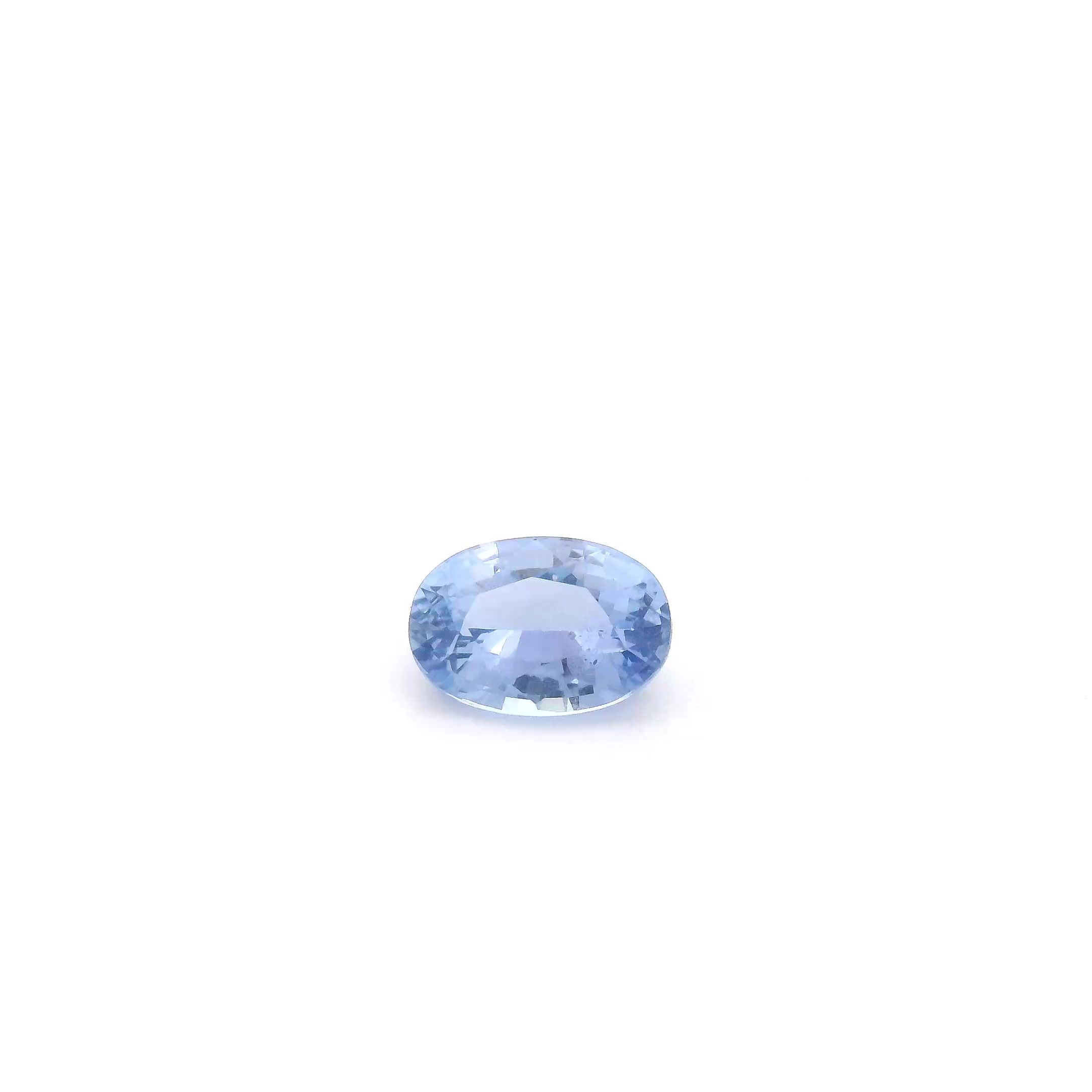 0.71 ct Oval Blue Natural Sapphire