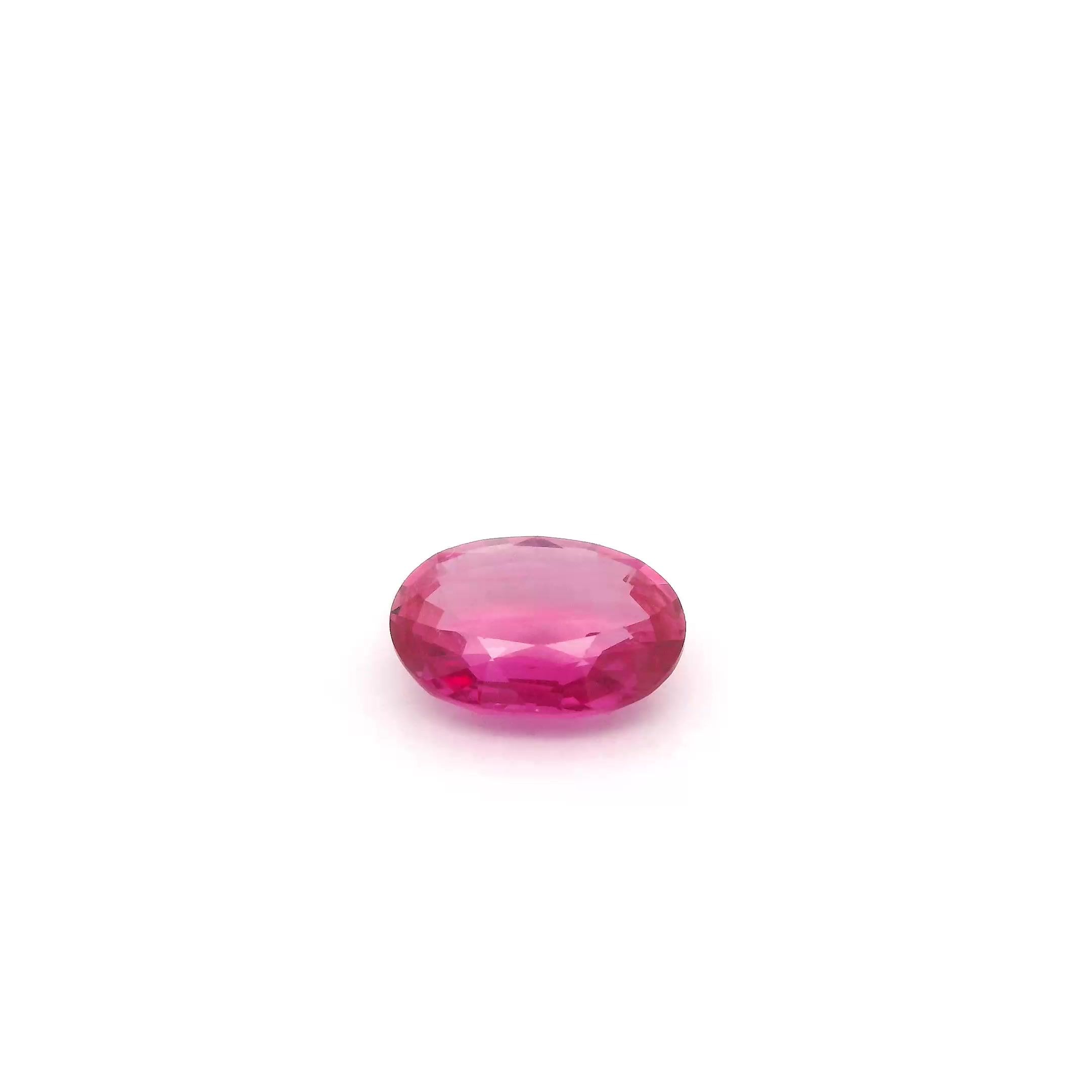 0.89 ct Oval Red Natural Ruby