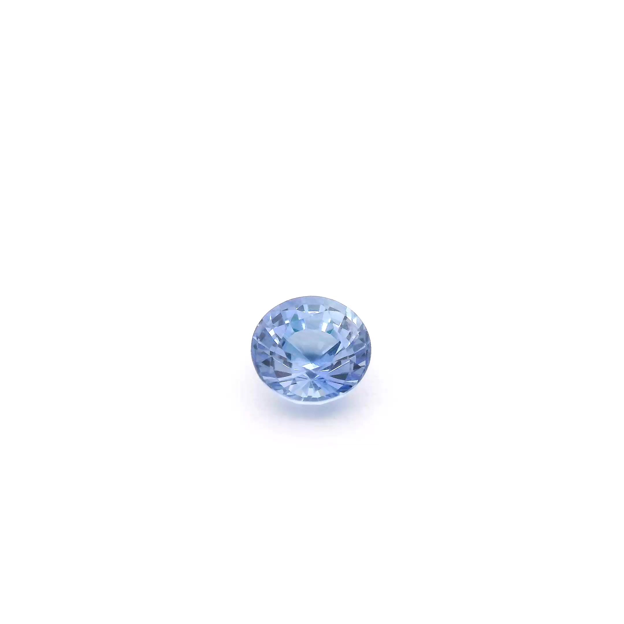 0.62 ct Round Blue Natural Sapphire