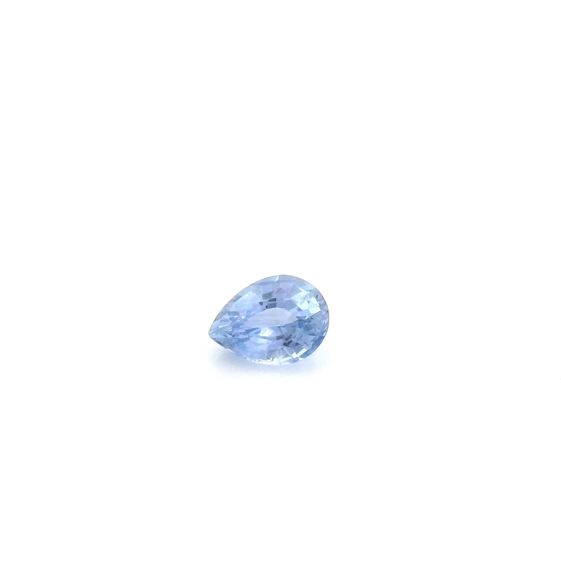 0.48 ct Pear Blue Natural Sapphire