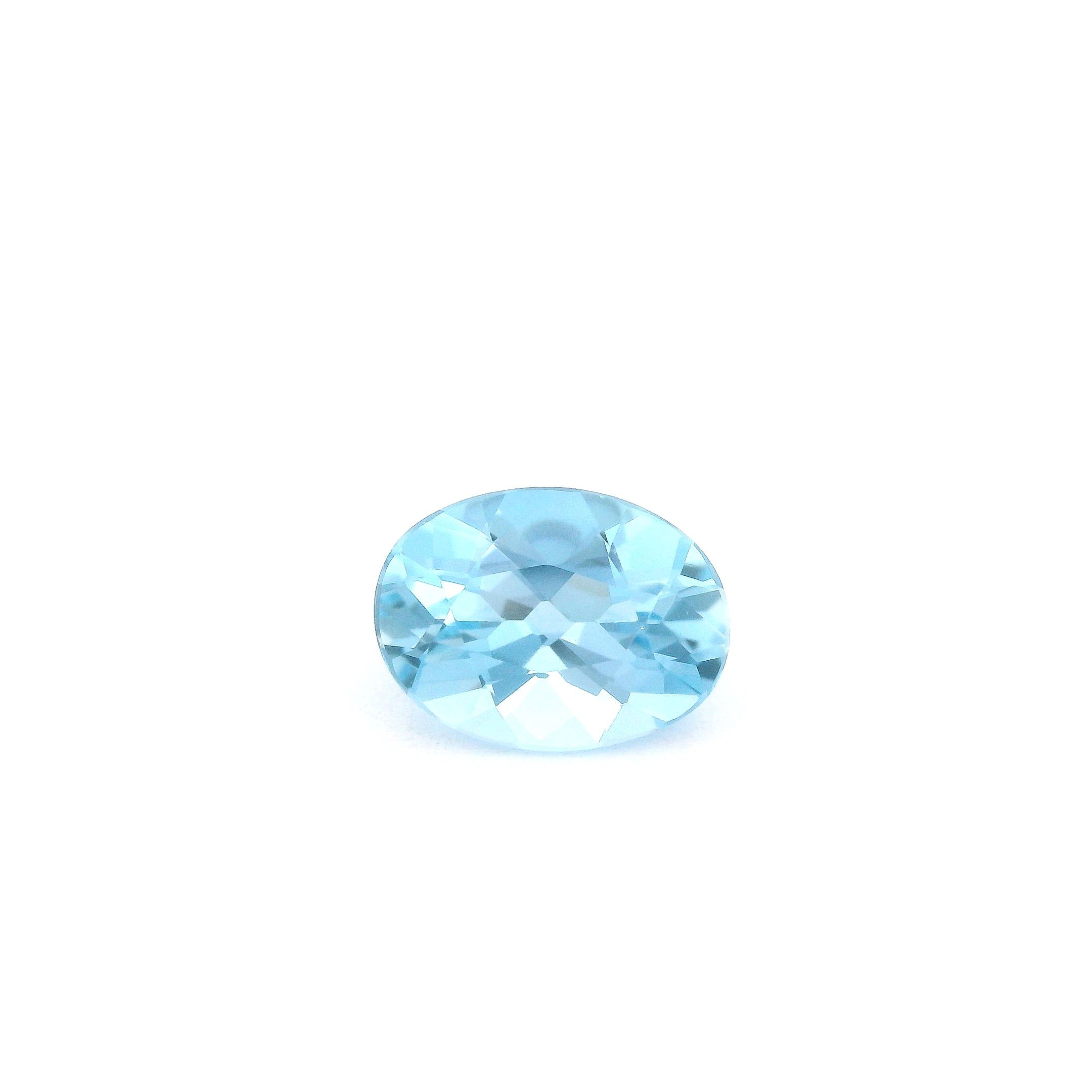 1.06 ct Oval Blue Natural Aquamarine