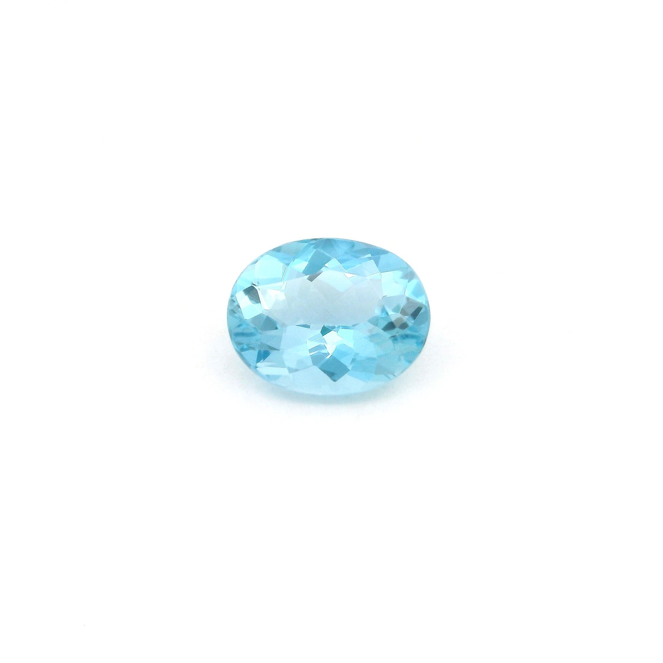 1.14 ct Oval Blue Natural Aquamarine