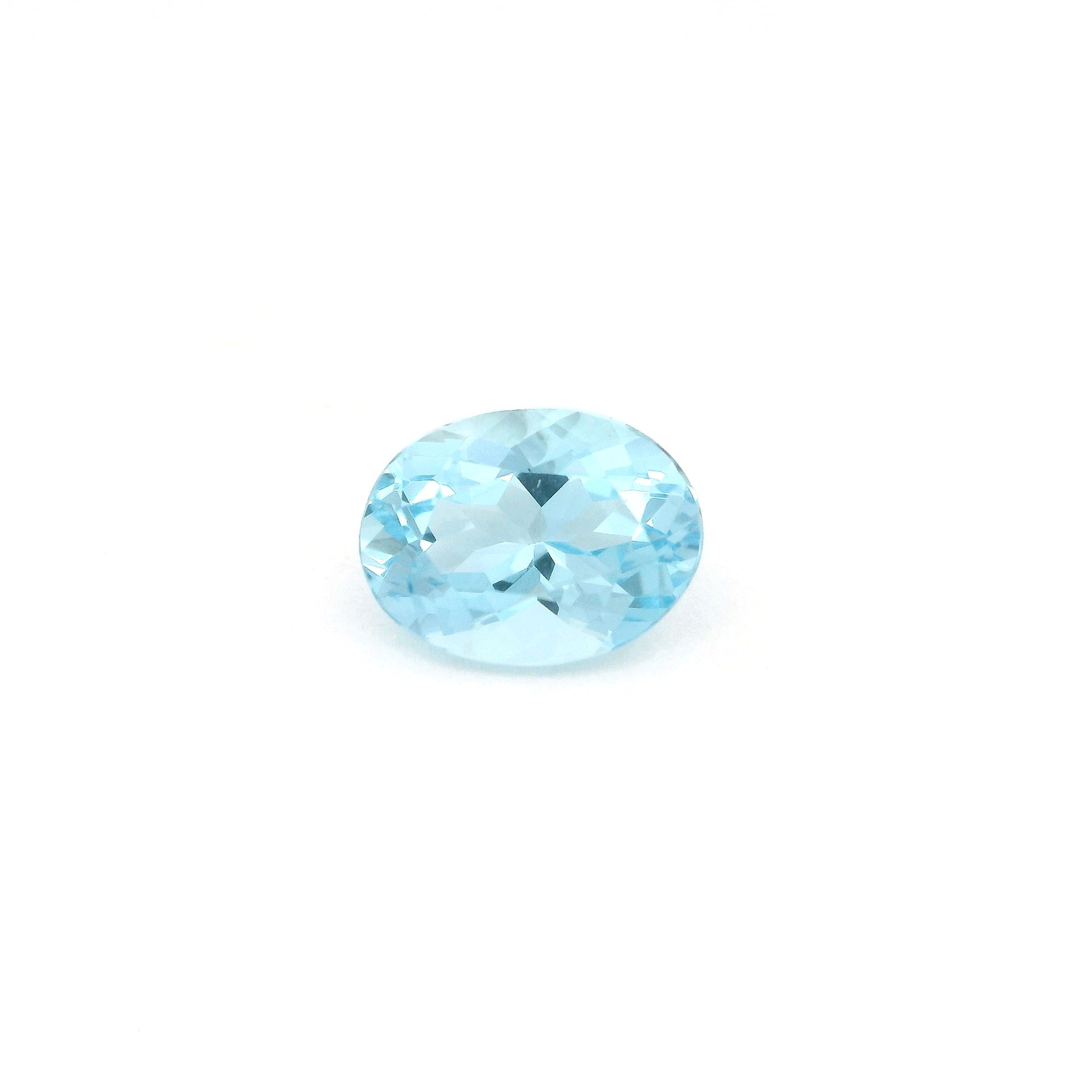1.33 ct Oval Blue Natural Aquamarine