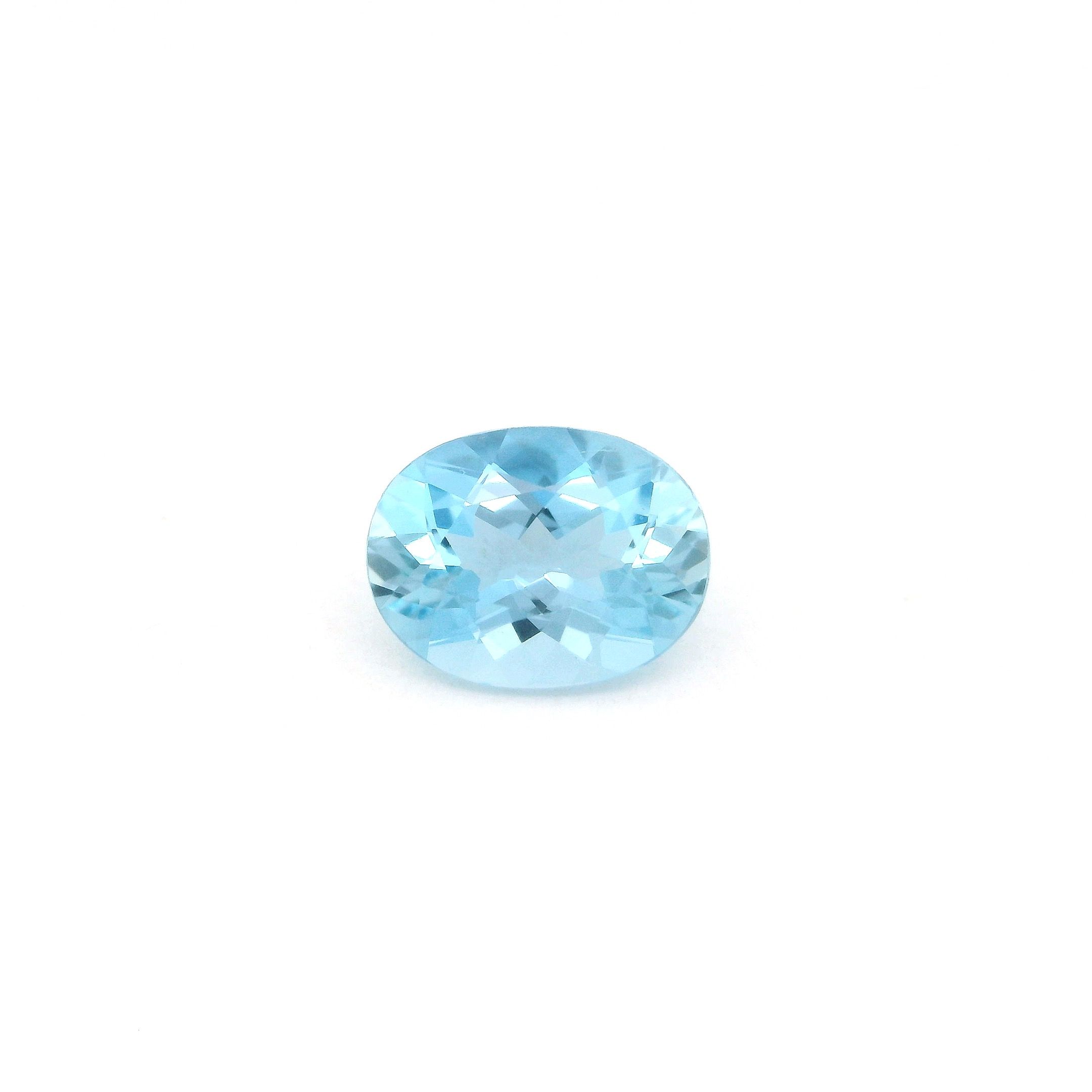 1.11 ct Oval Blue Natural Aquamarine