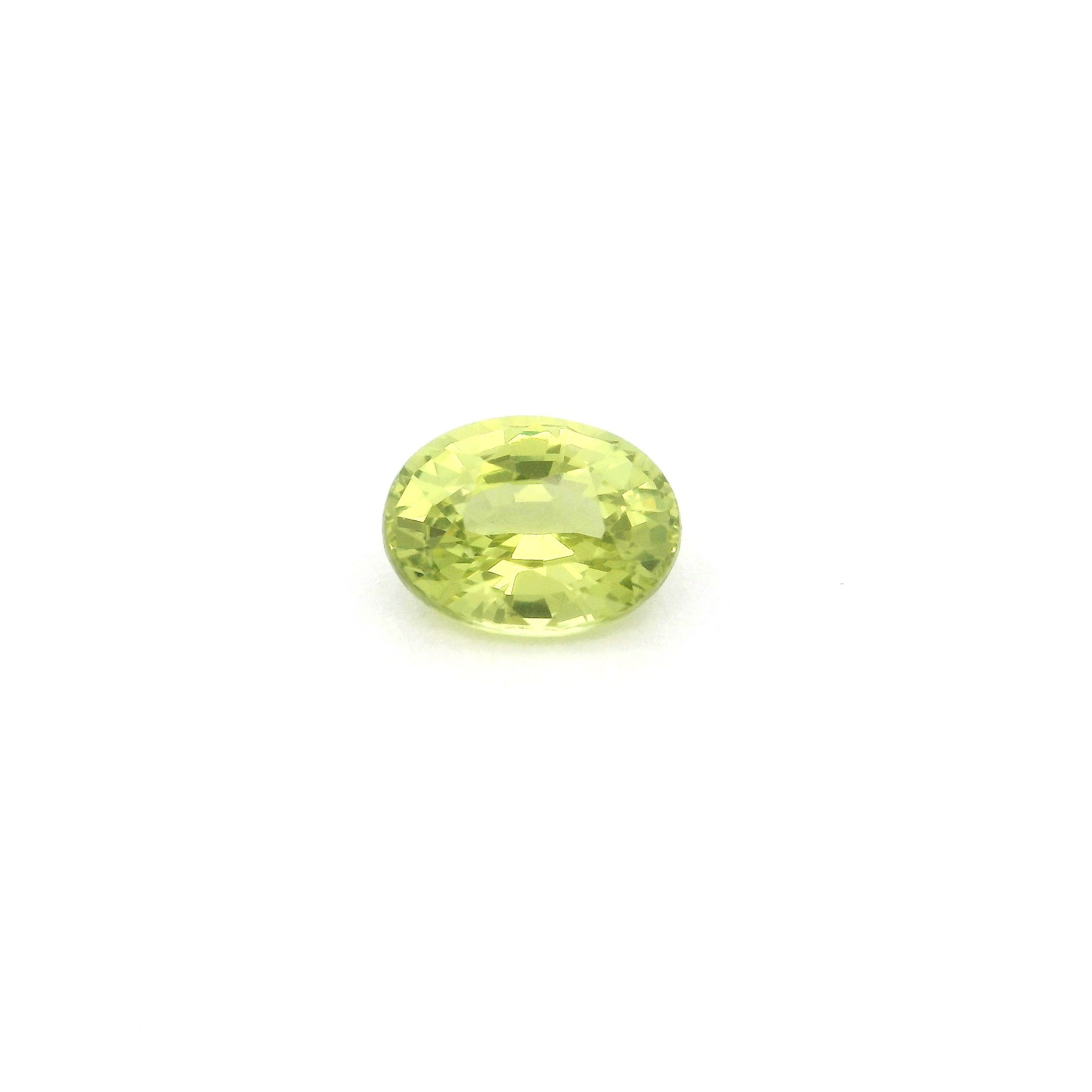 1.14 ct Oval Yellow Natural Sapphire