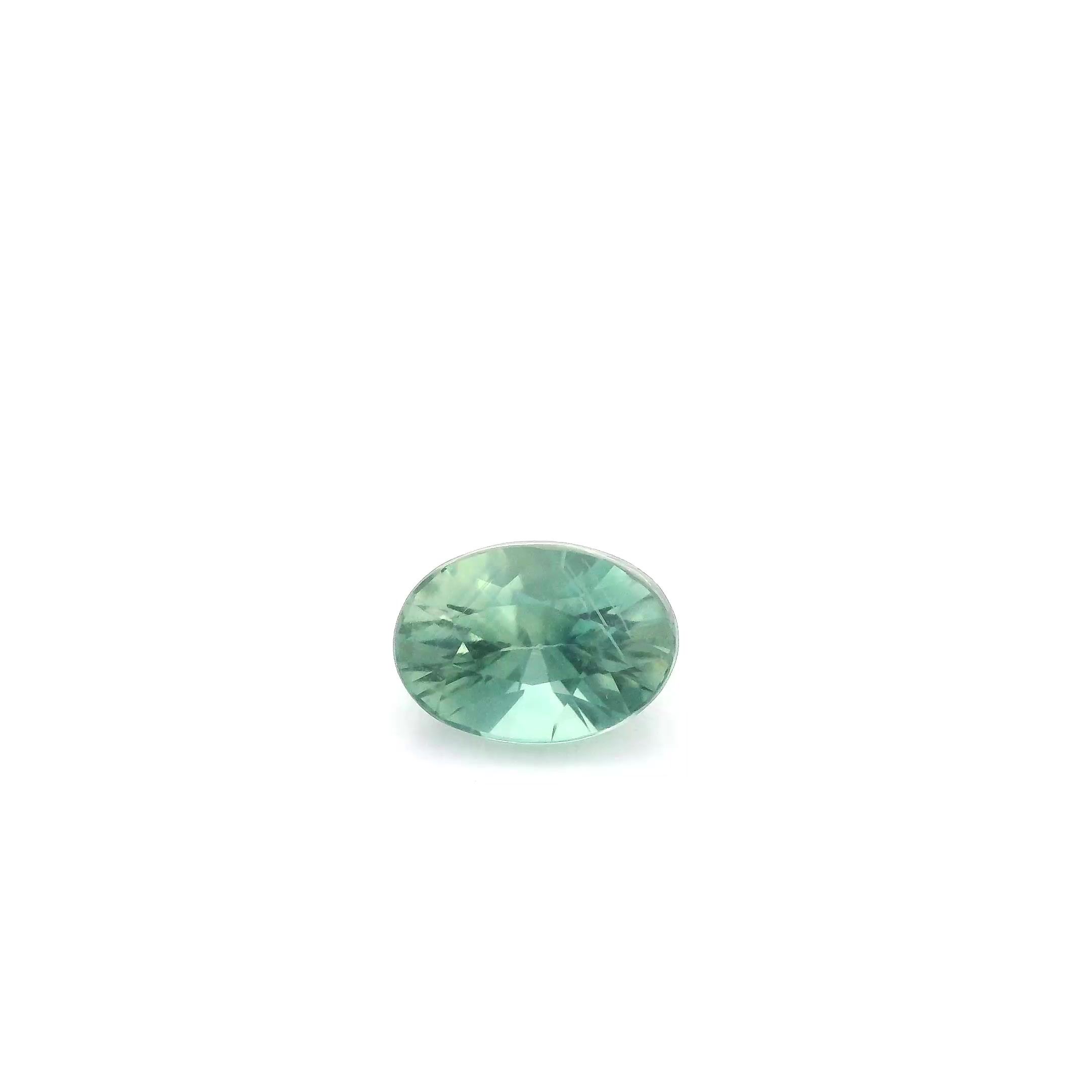 1.04 ct Oval Green Natural Sapphire