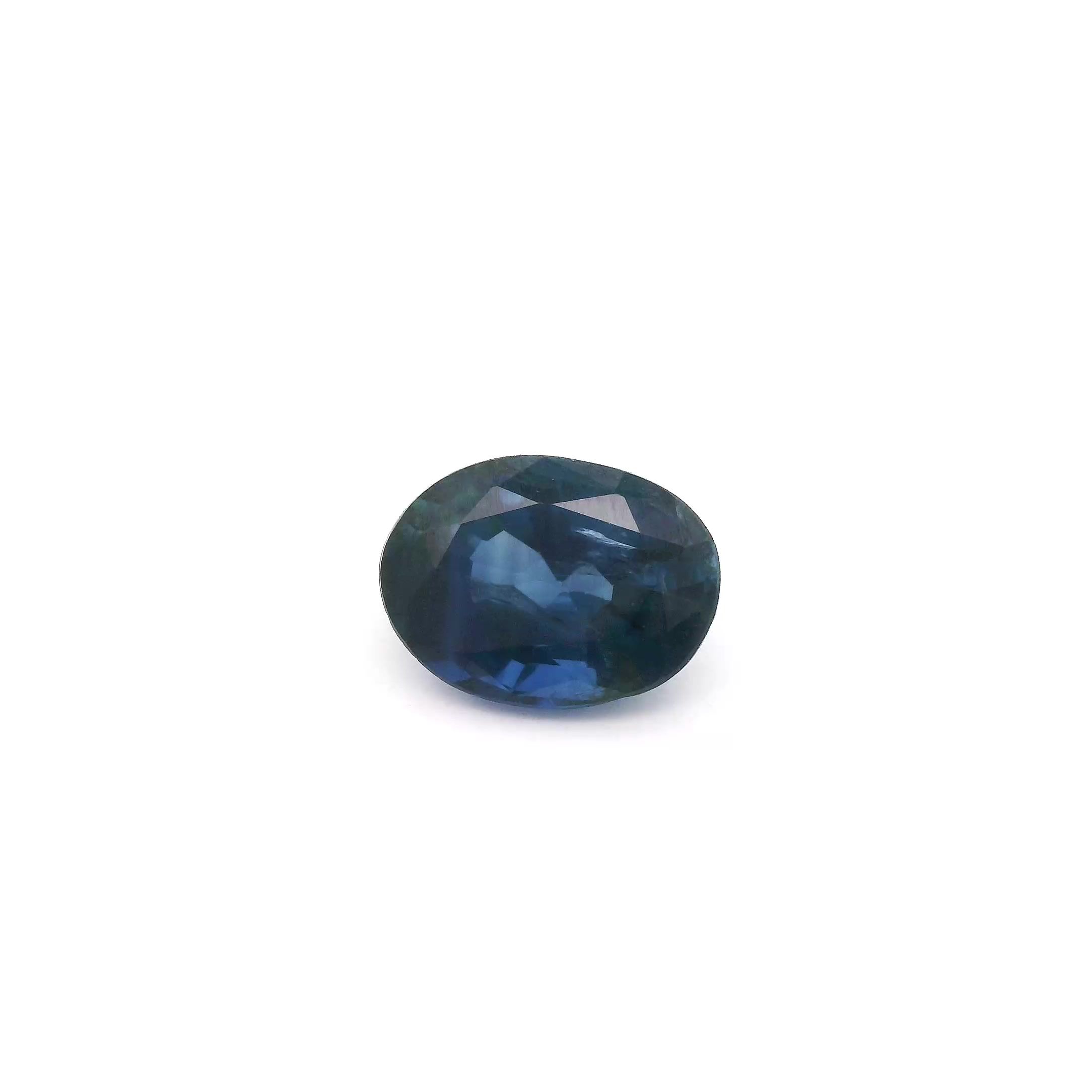 1.46 ct Oval Blue Natural Sapphire