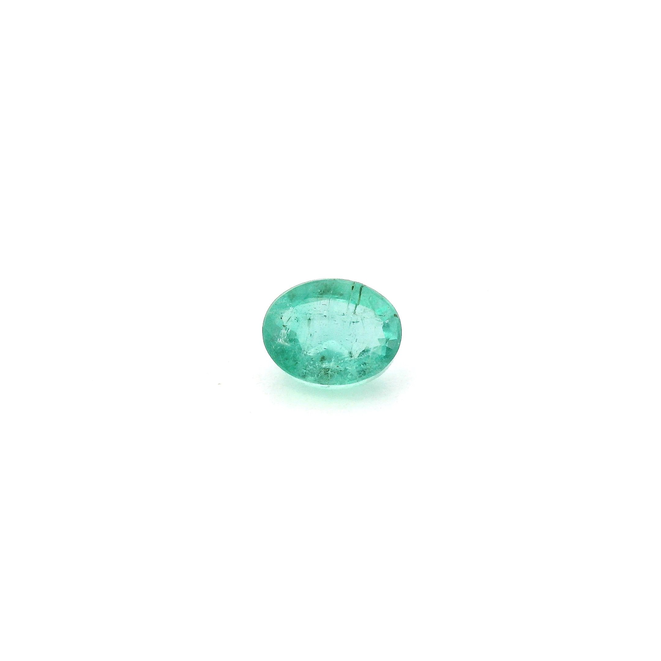 0.46 ct Oval Green Natural Emerald