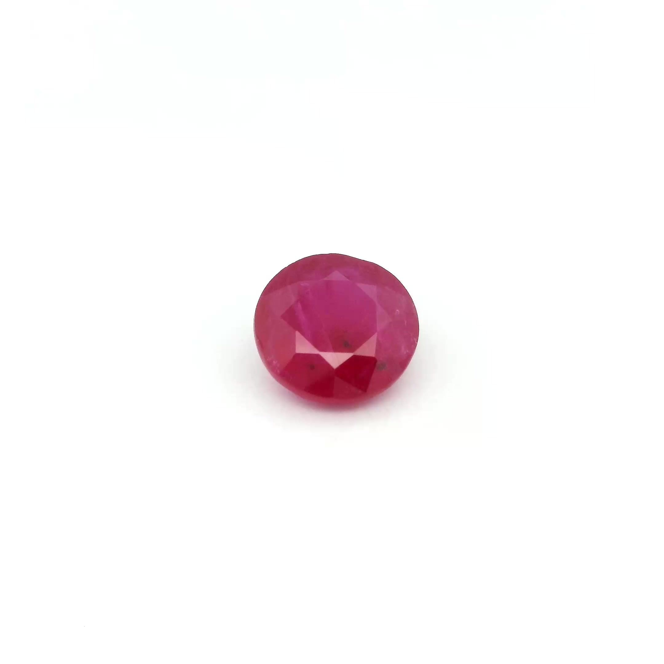 1.16 ct Round Red Natural Ruby