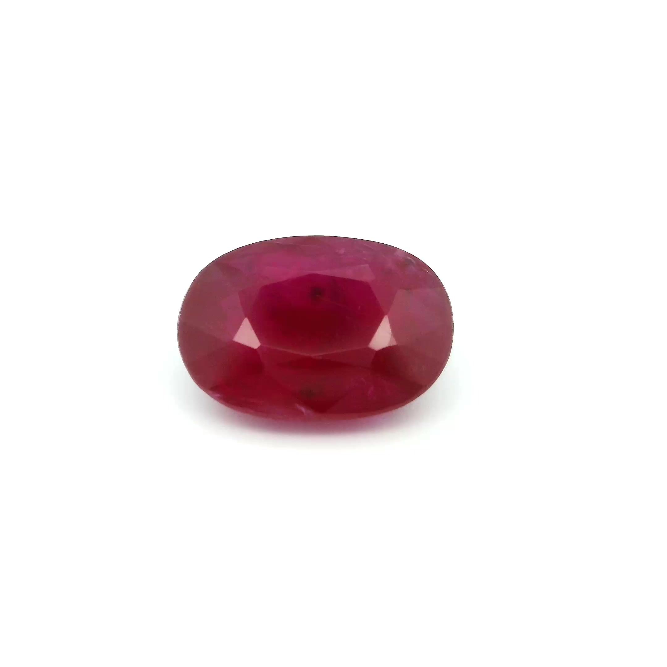 3.42 ct Oval Red Natural Ruby