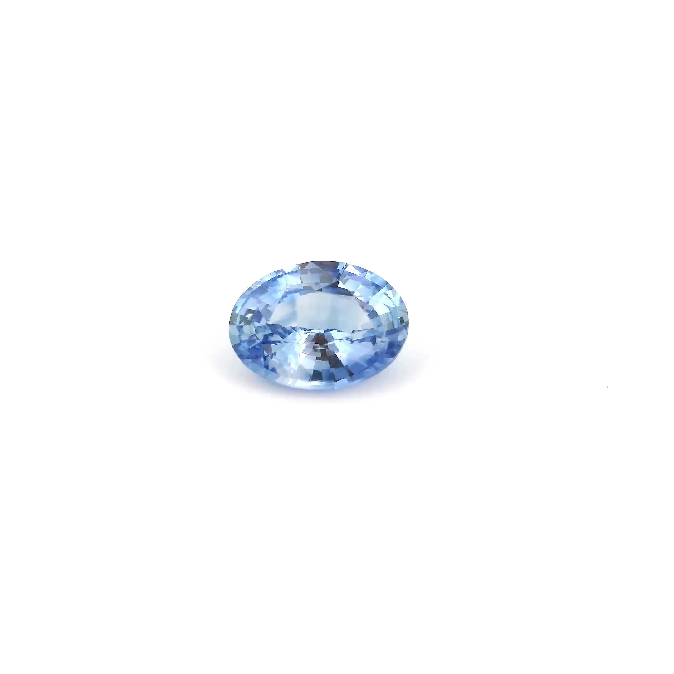 0.82 ct Oval Blue Natural Sapphire