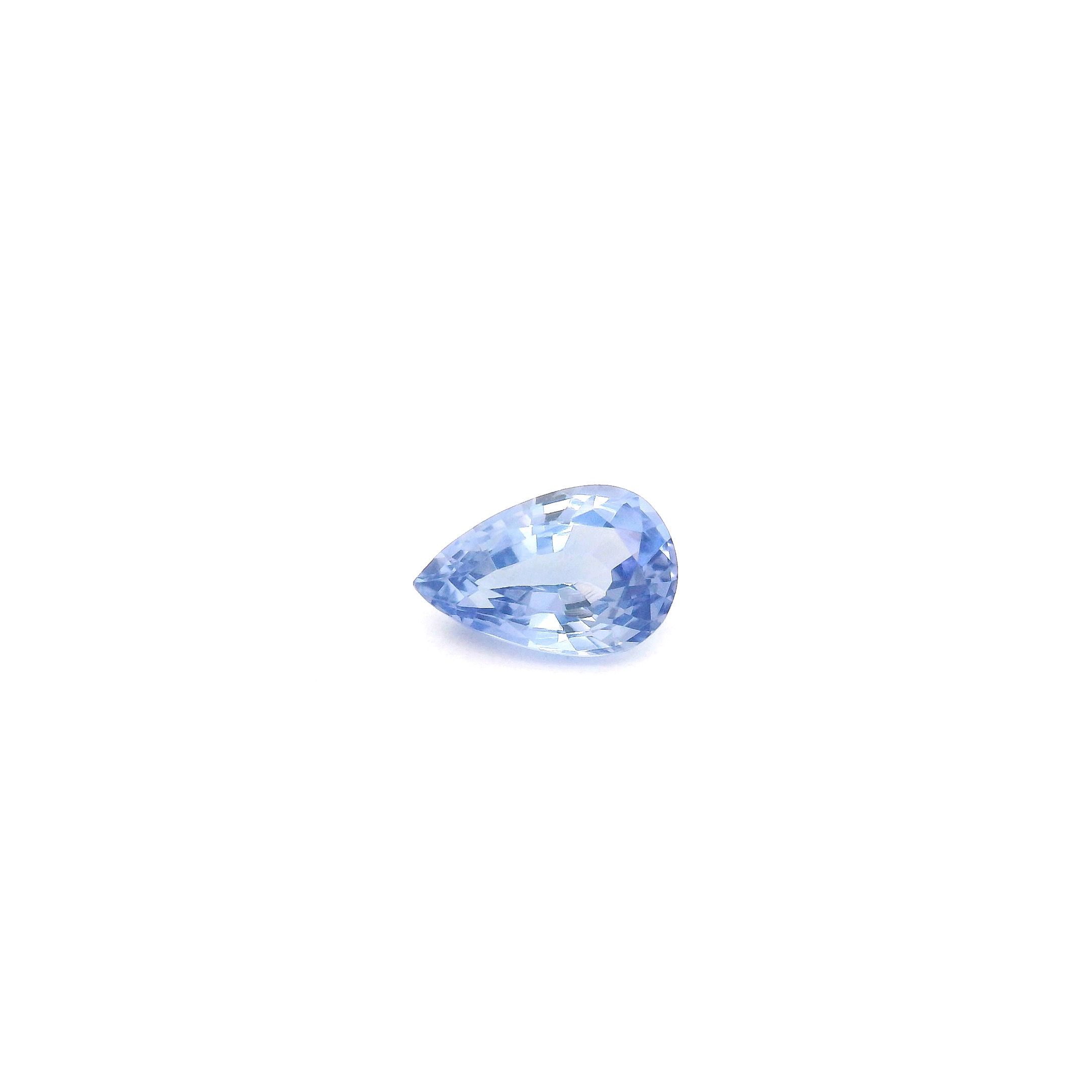 0.54 ct Pear Blue Natural Sapphire