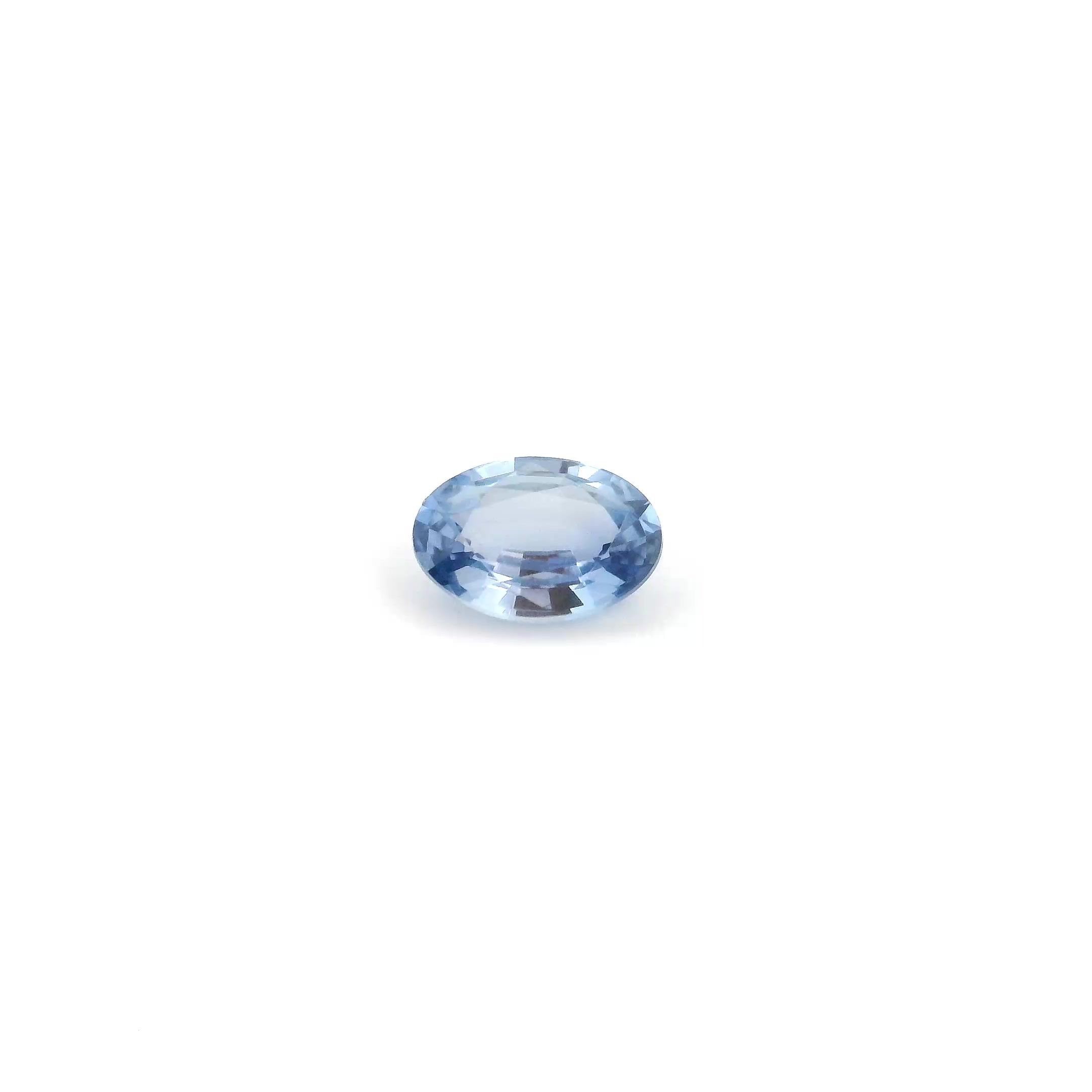 0.51 ct Oval Blue Natural Sapphire