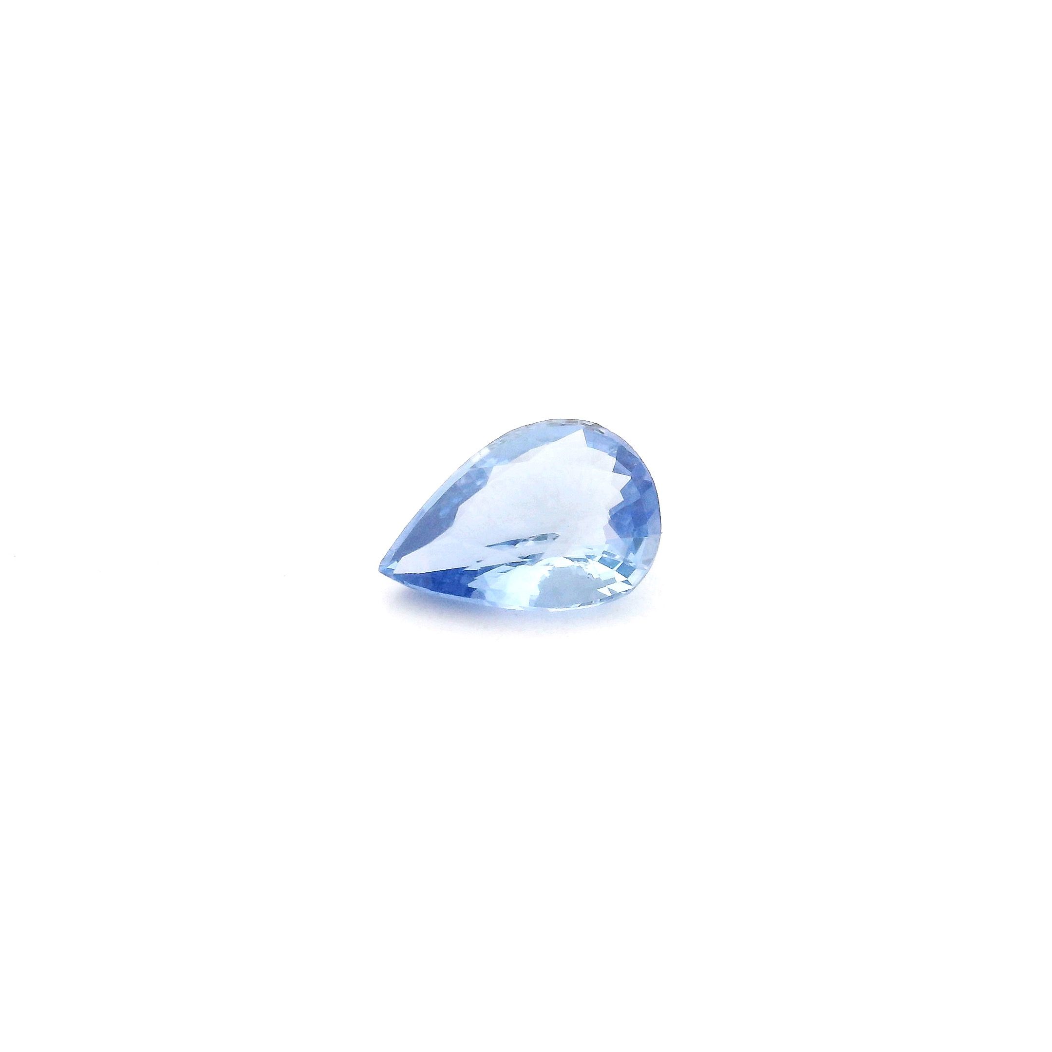 0.67 ct Pear Blue Natural Sapphire