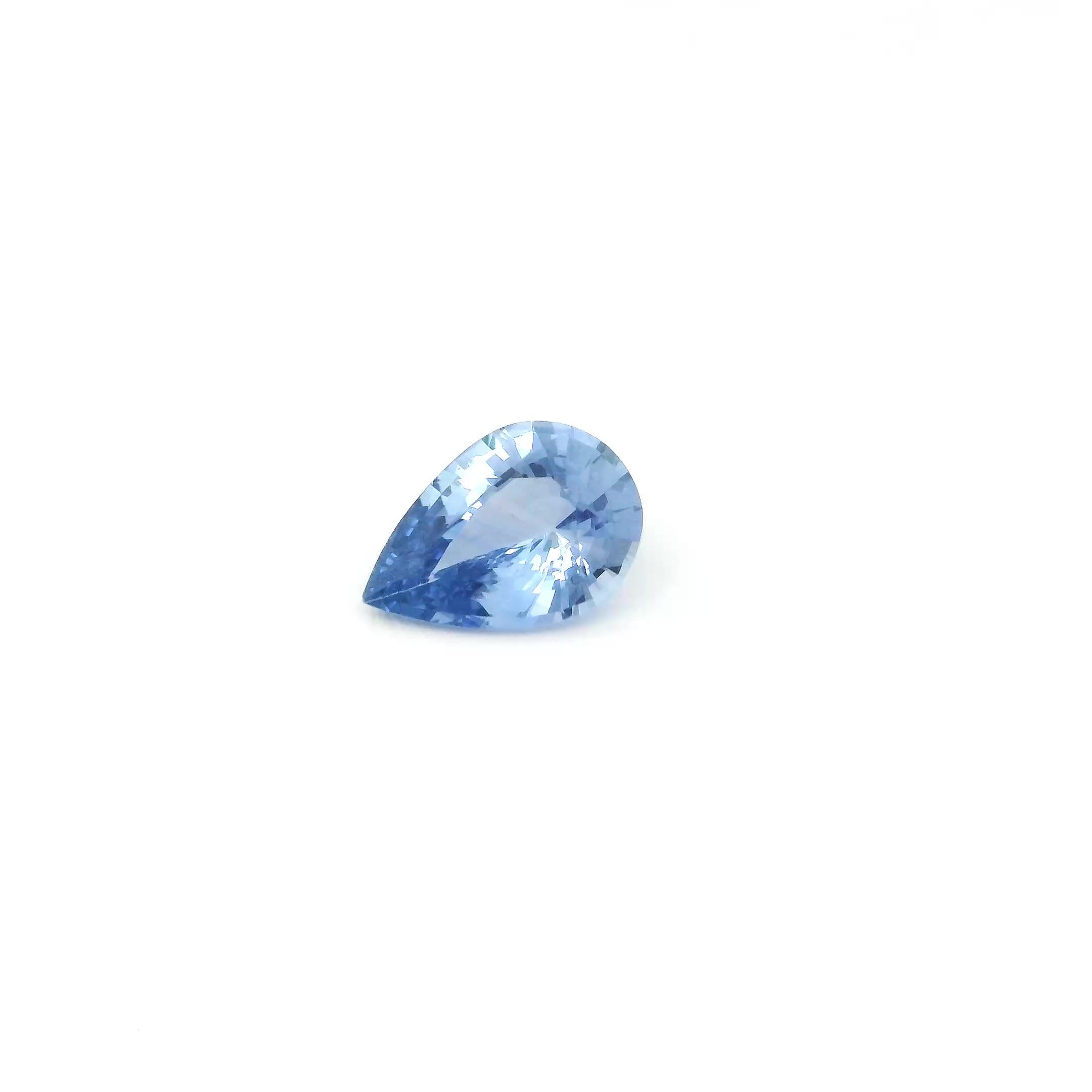 0.59 ct Pear Blue Natural Sapphire