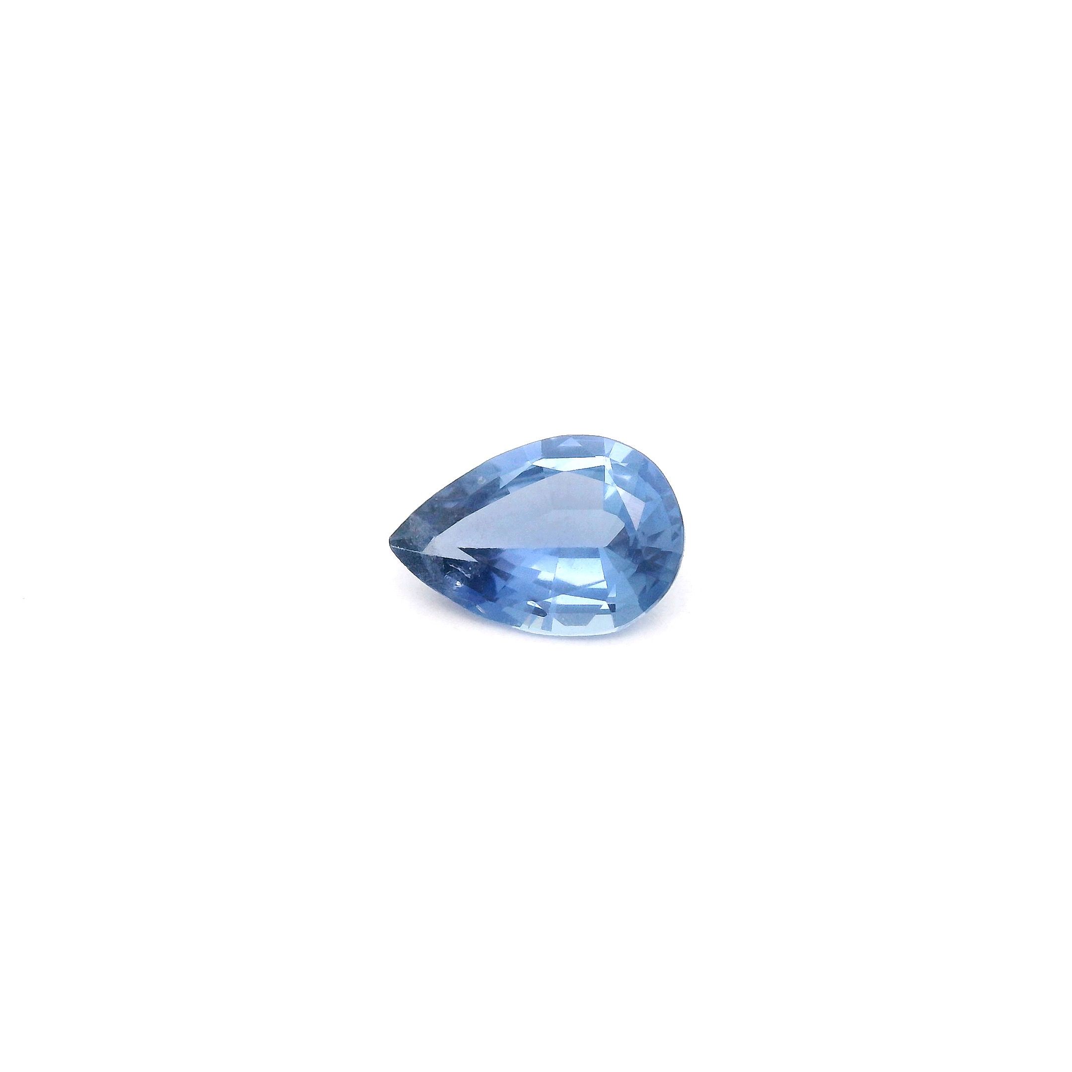 0.62 ct Pear Blue Natural Sapphire