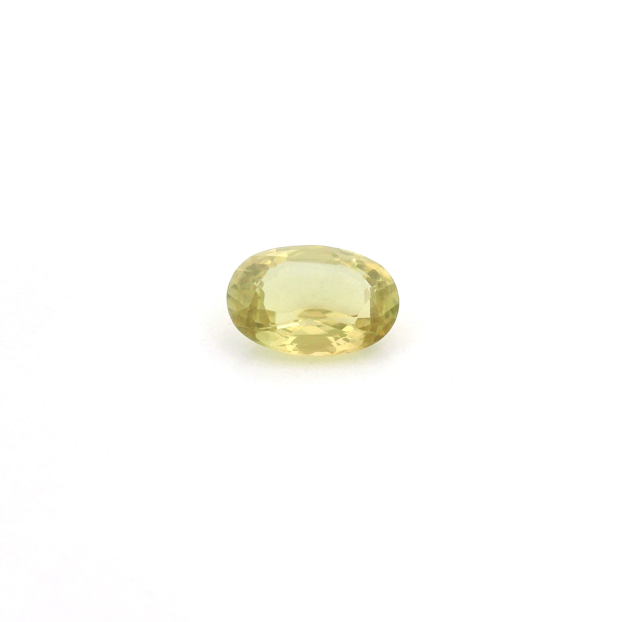 0.77 ct Oval Yellow Natural Sapphire