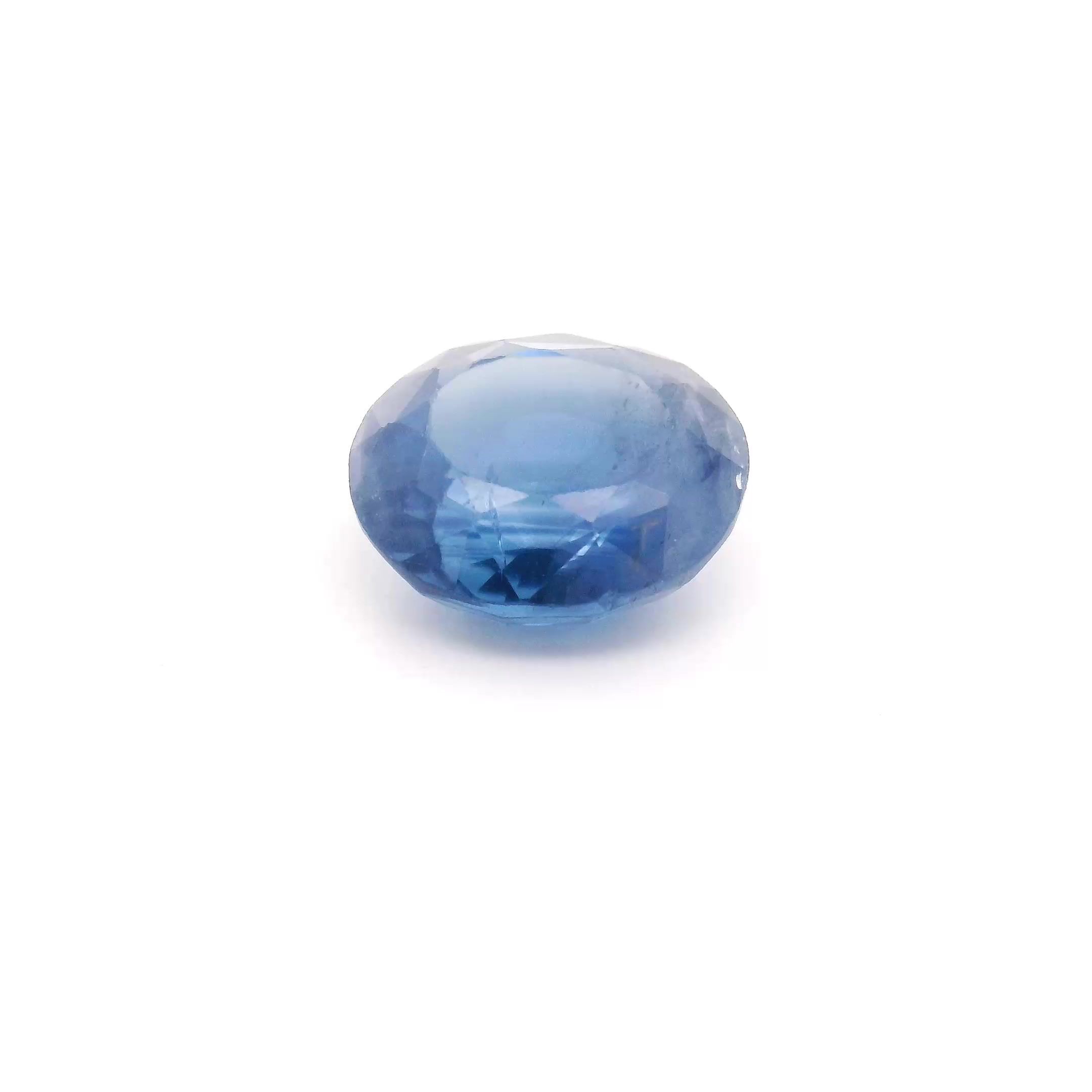 3.24 ct Oval Blue Natural Sapphire