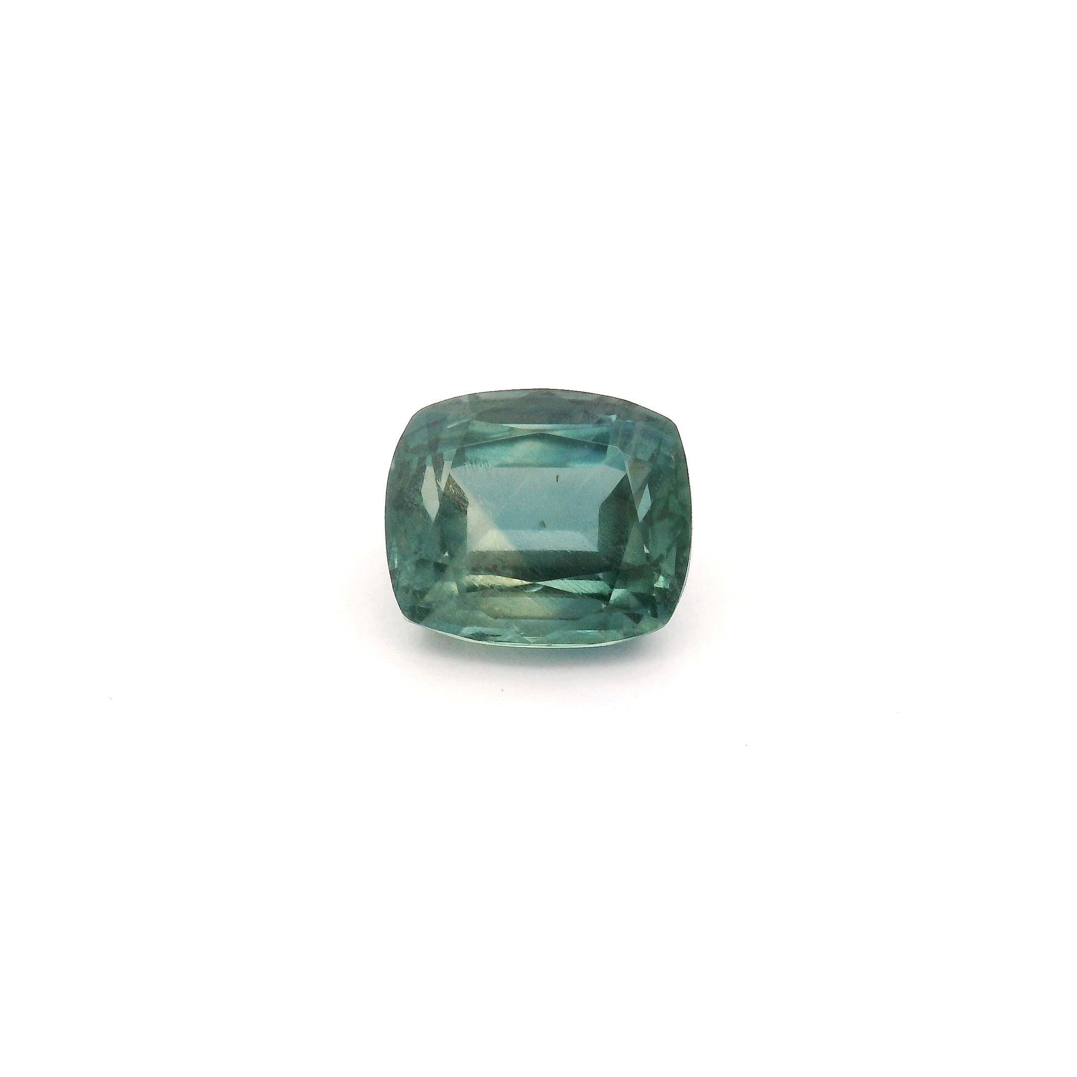 1.92 ct Cushion Green Natural Sapphire
