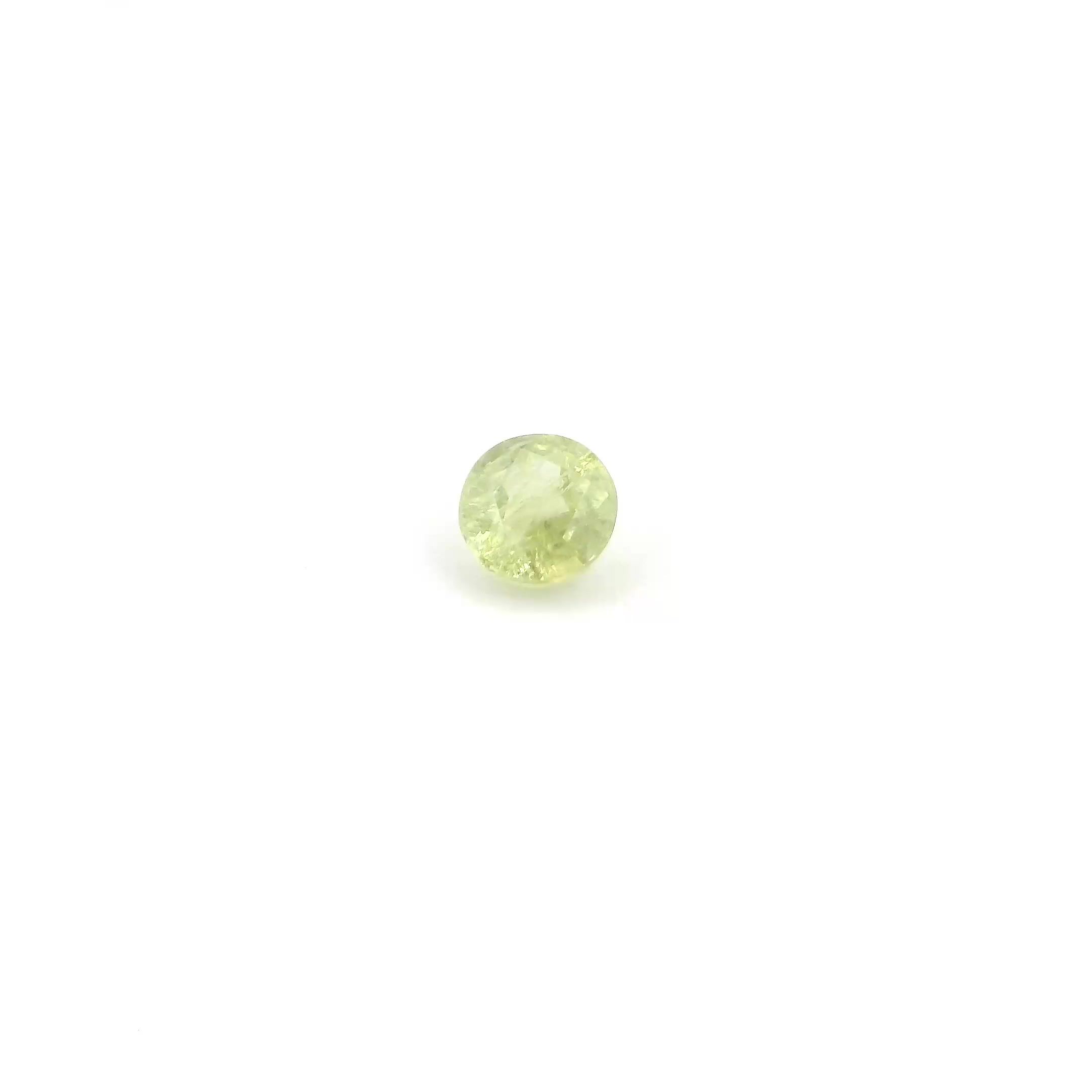 0.30 ct Round Yellow Natural Sapphire