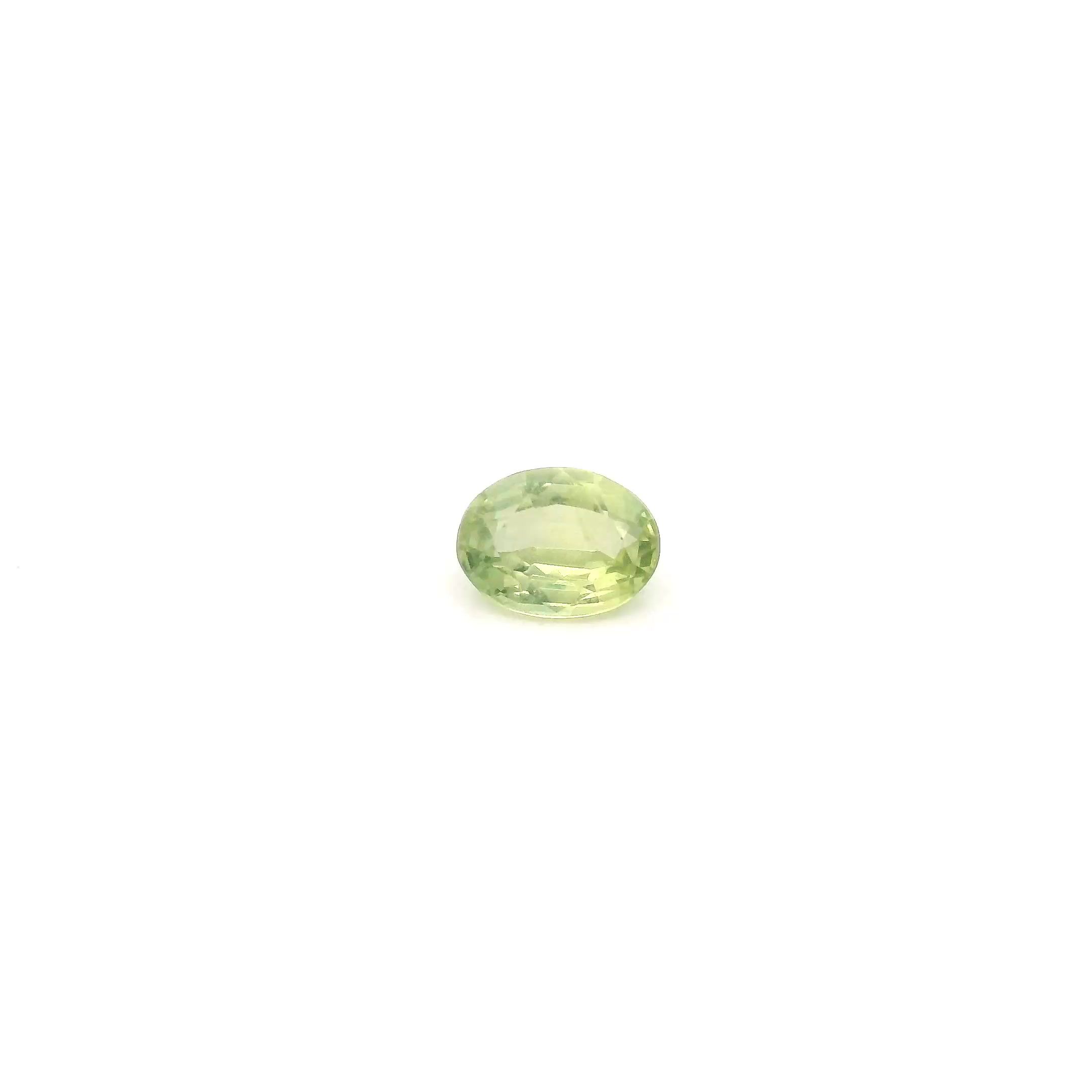 0.36 ct Oval Yellow Natural Sapphire