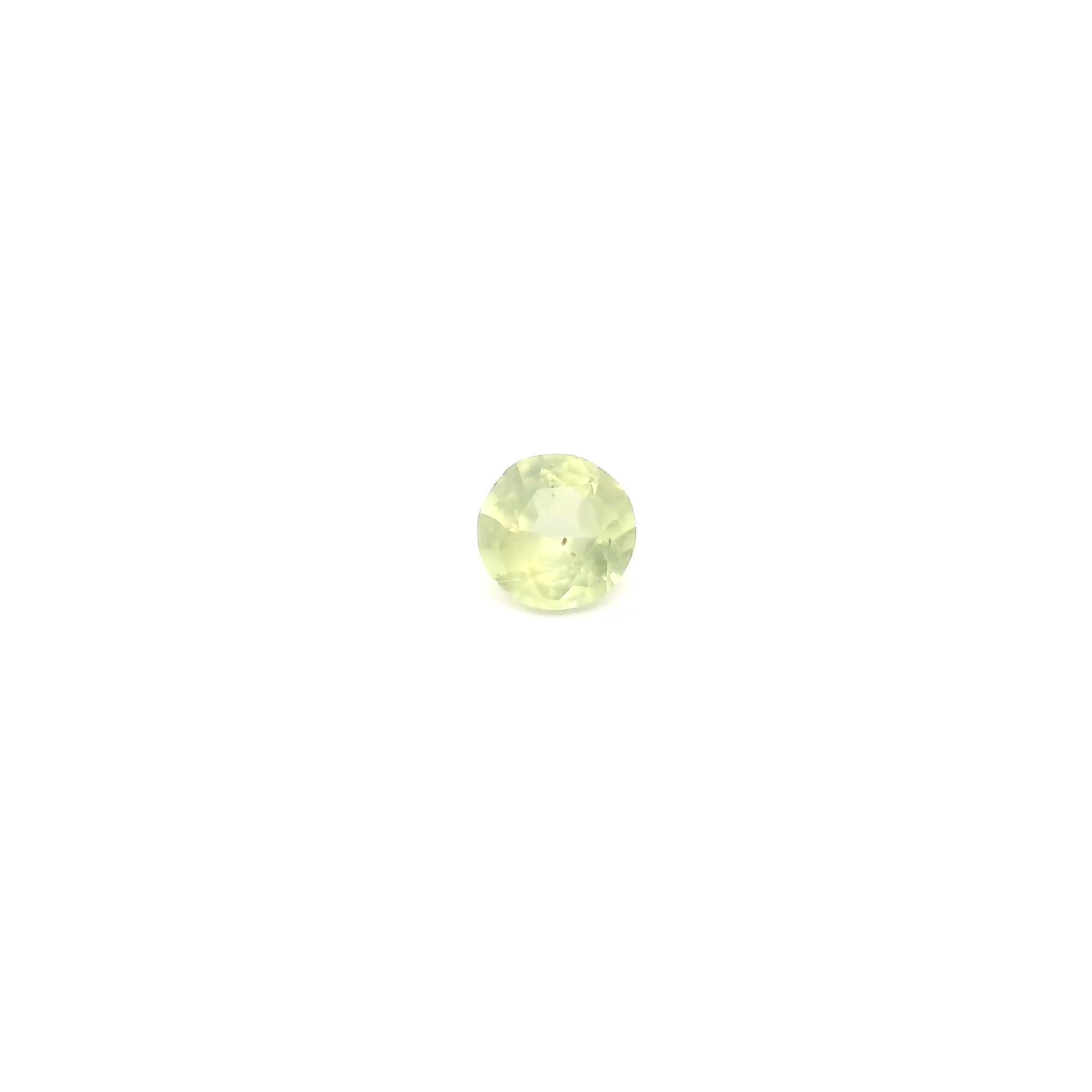 0.24 ct Round Yellow Natural Sapphire