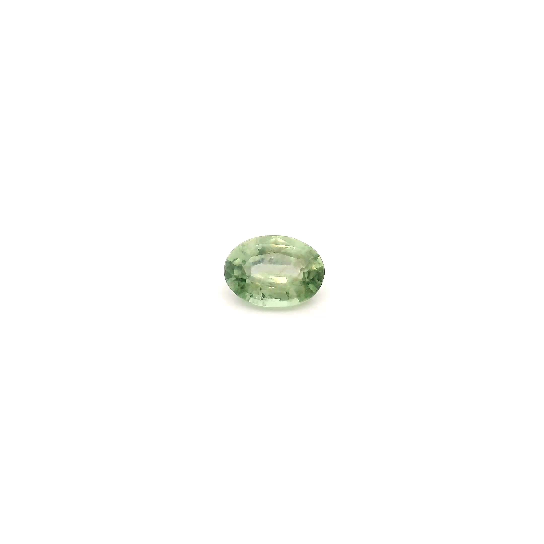 0.31 ct Oval Green Natural Sapphire