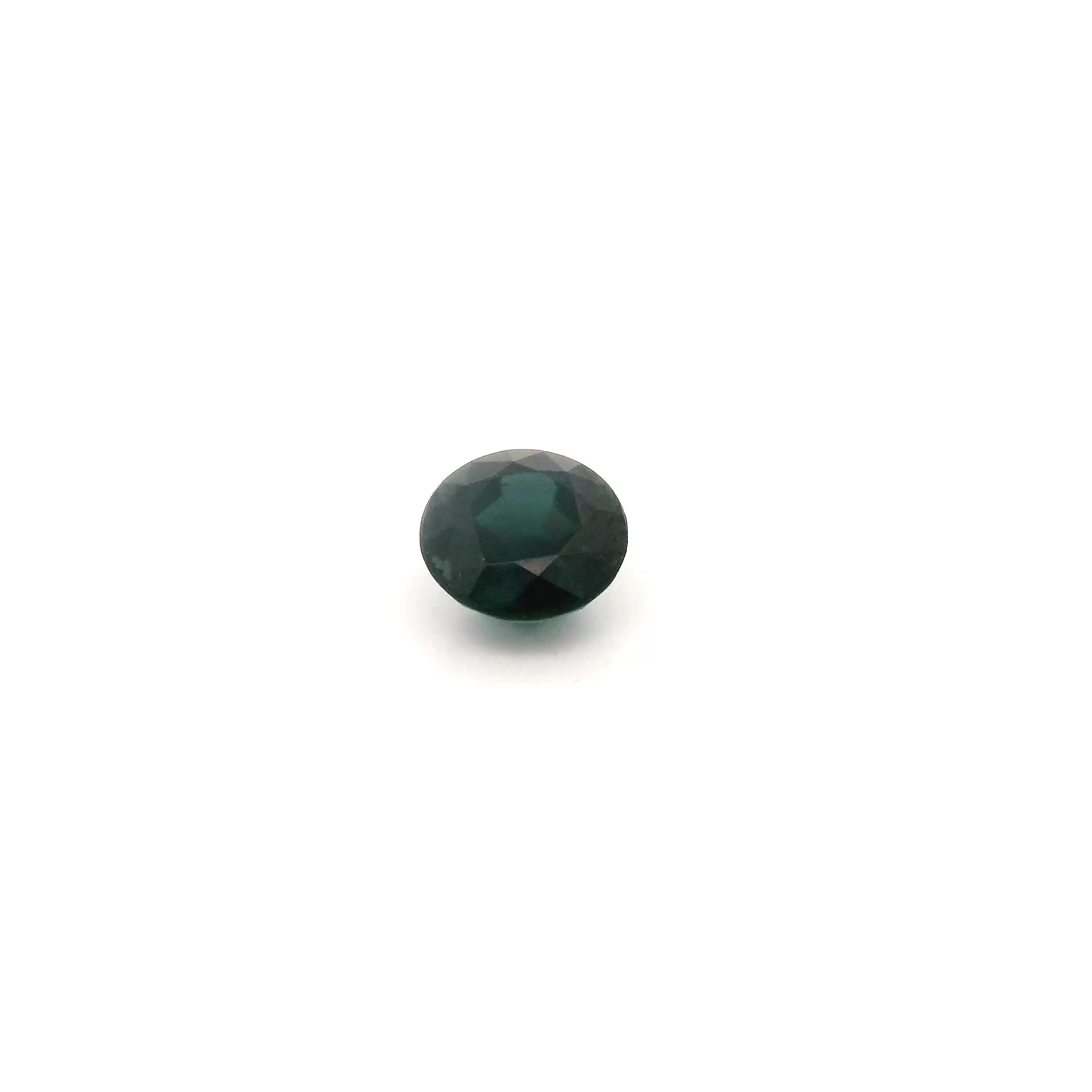 0.57 ct Round Blue Natural Sapphire
