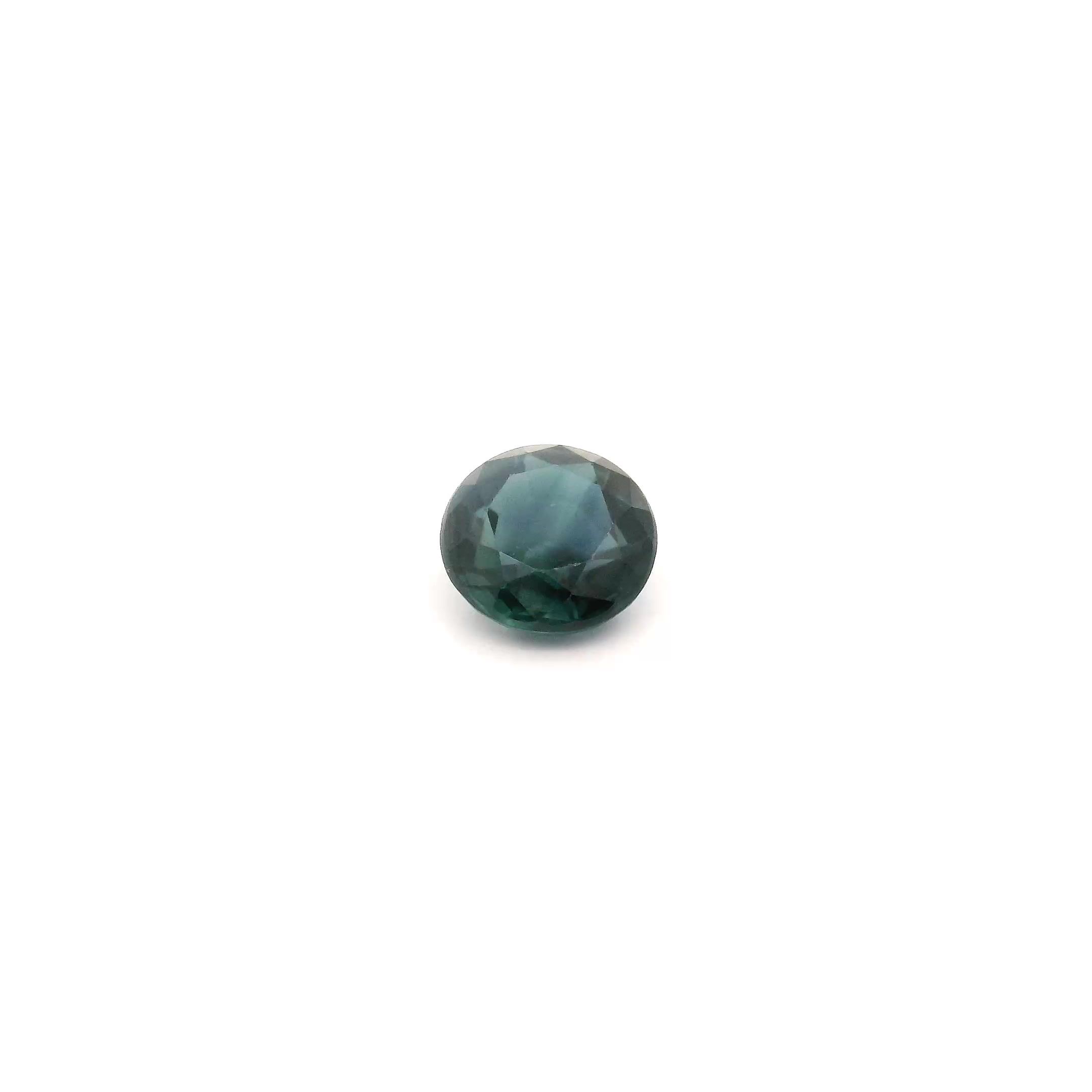 0.59 ct Round Blue Natural Sapphire
