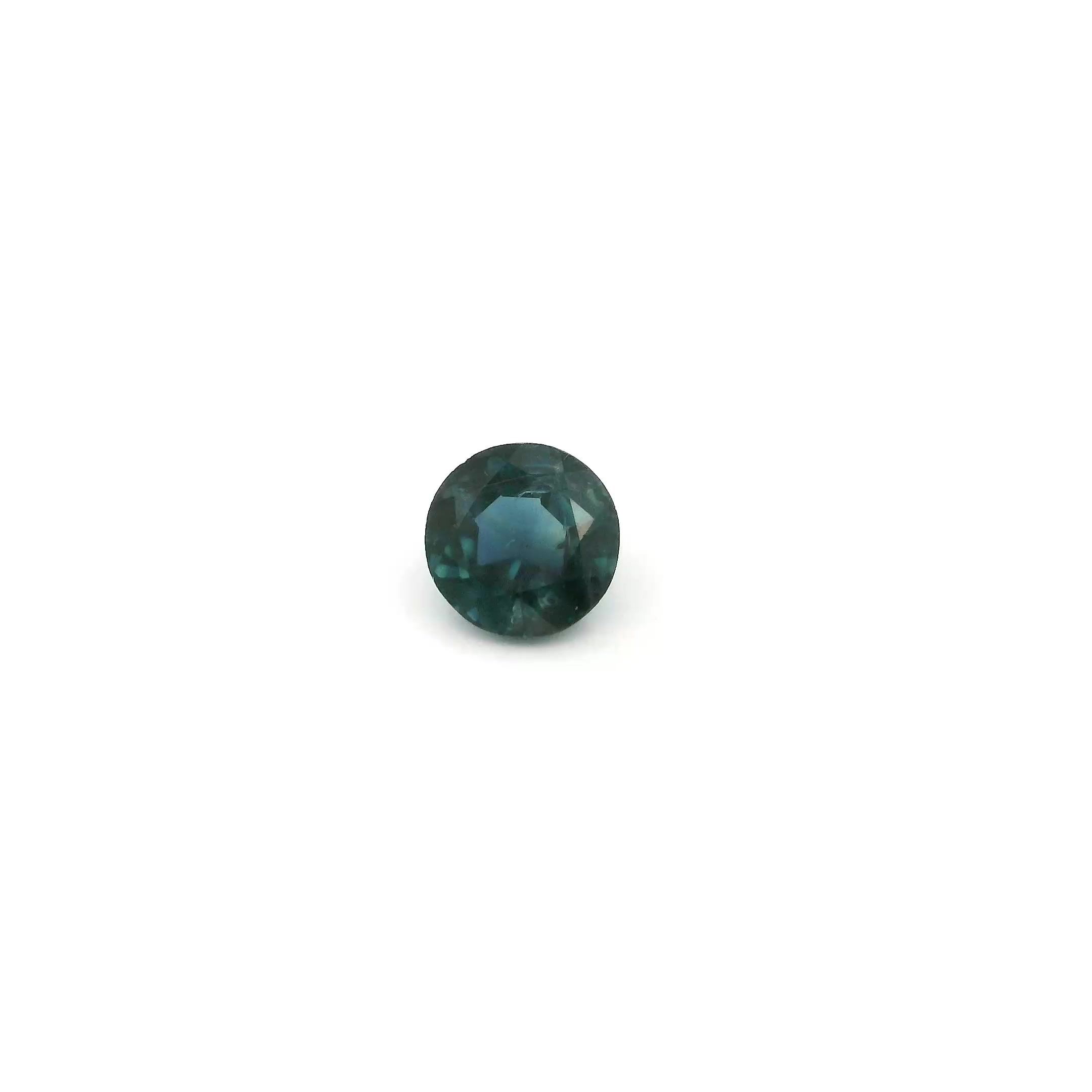 0.49 ct Round Blue Natural Sapphire