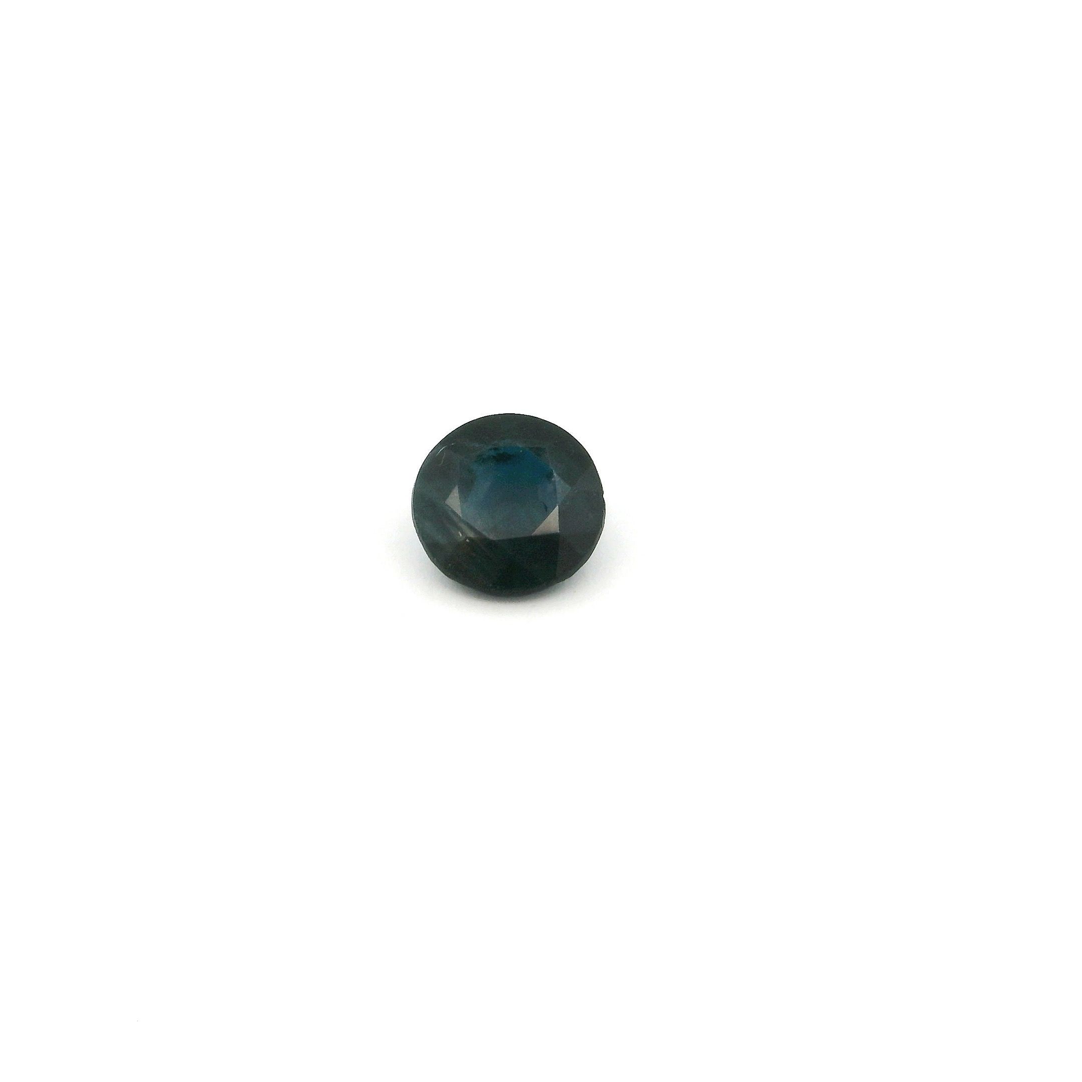 0.49 ct Round Blue Natural Sapphire