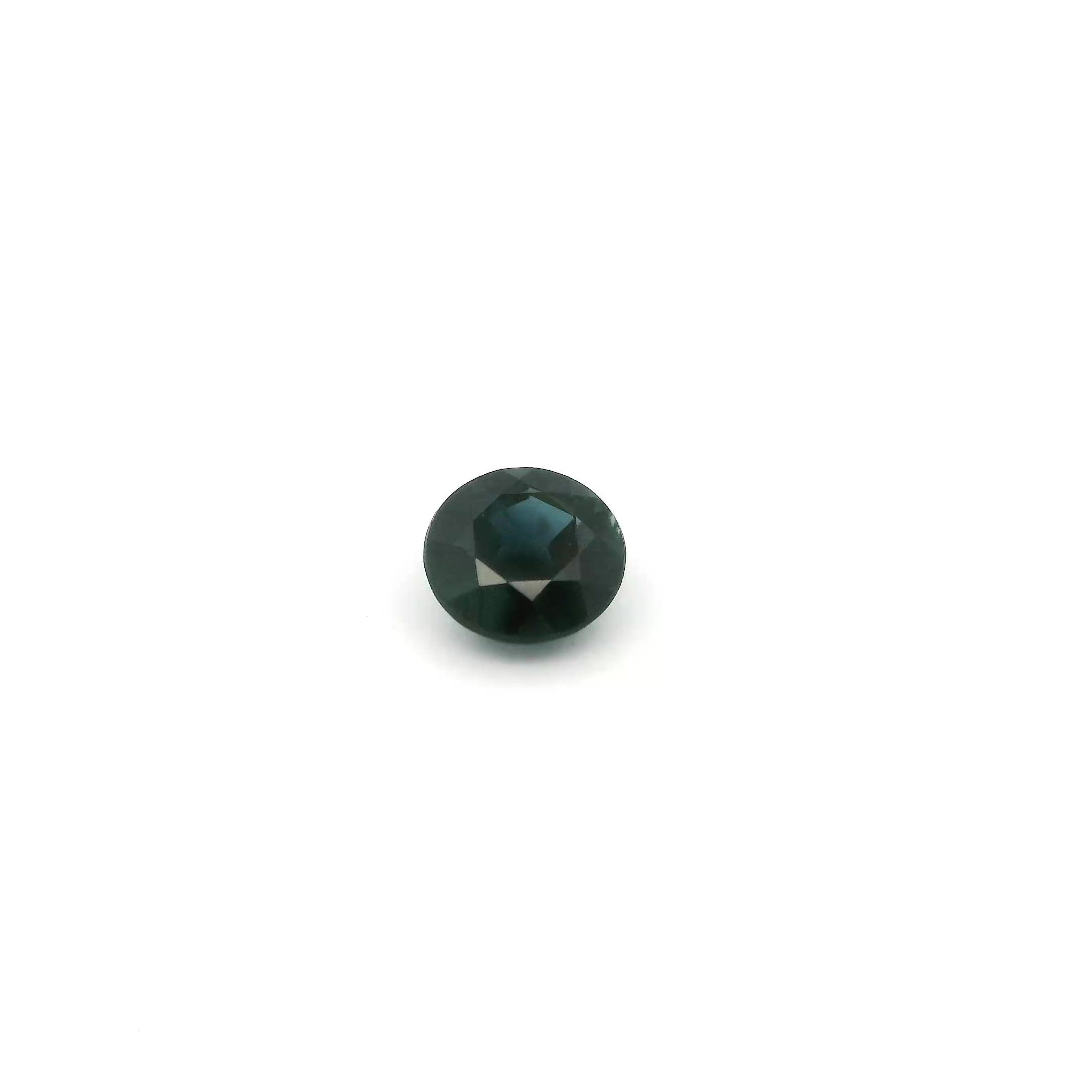 0.49 ct Round Blue Natural Sapphire