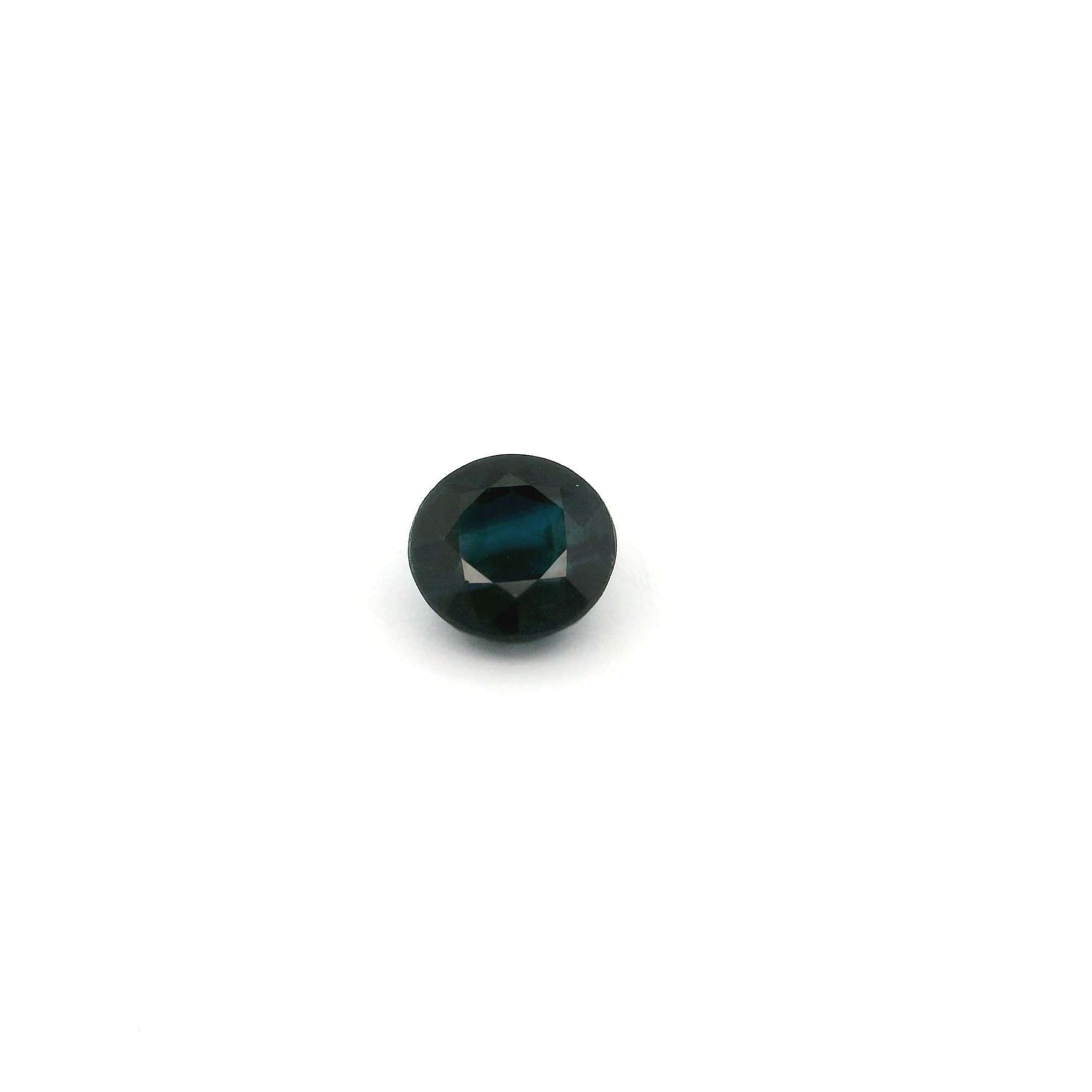 0.59 ct Round Blue Natural Sapphire