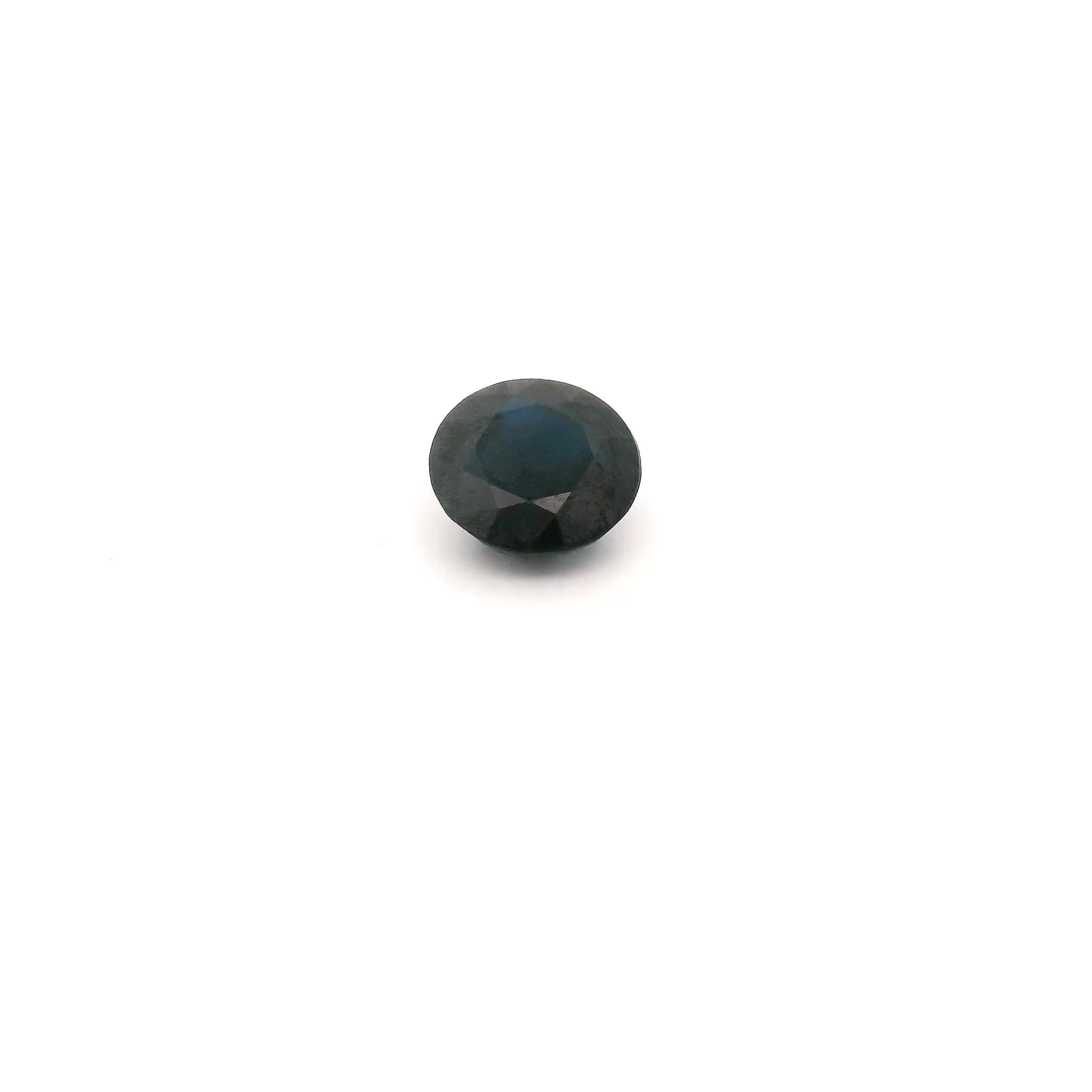 0.50 ct Round Blue Natural Sapphire