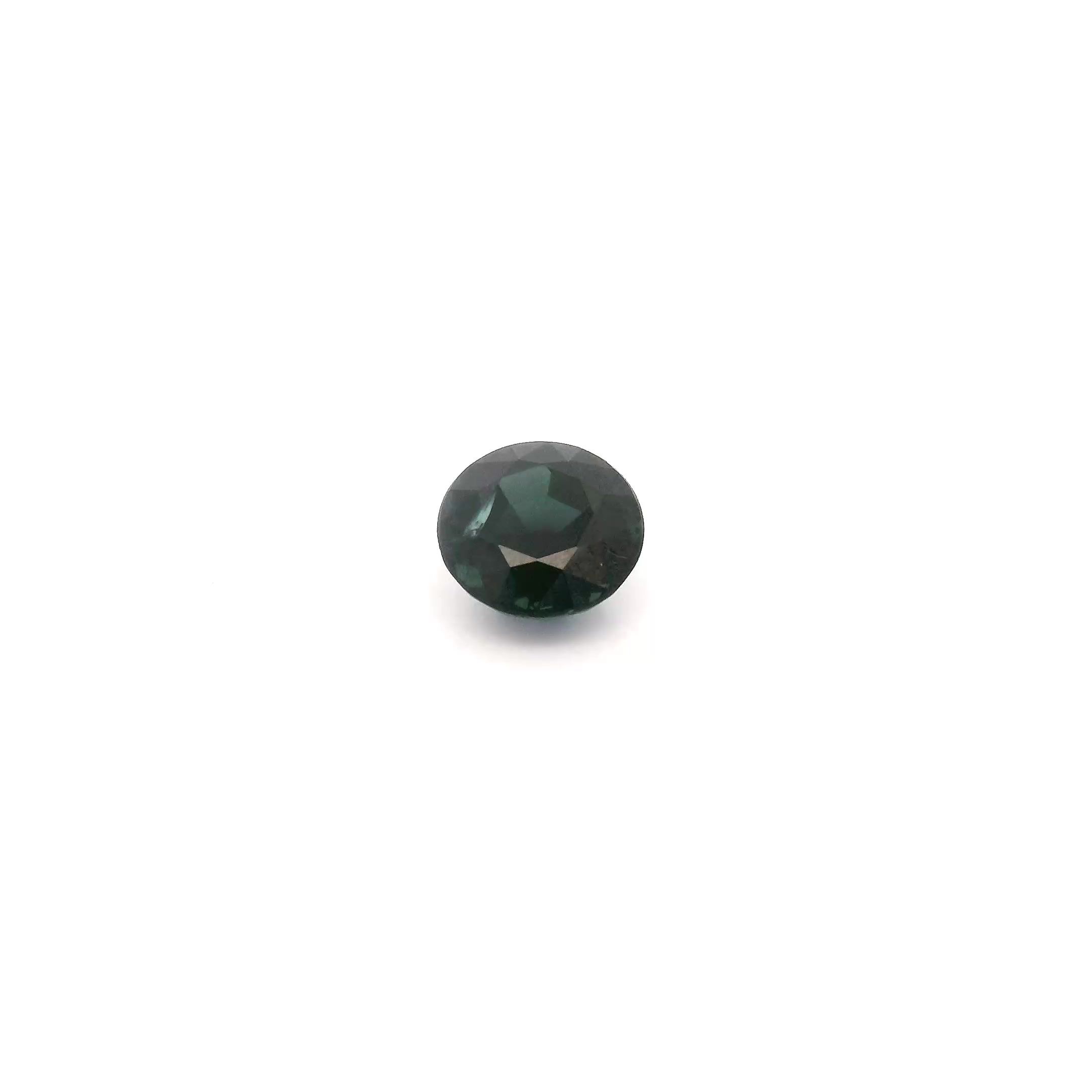 0.53 ct Round Blue Natural Sapphire