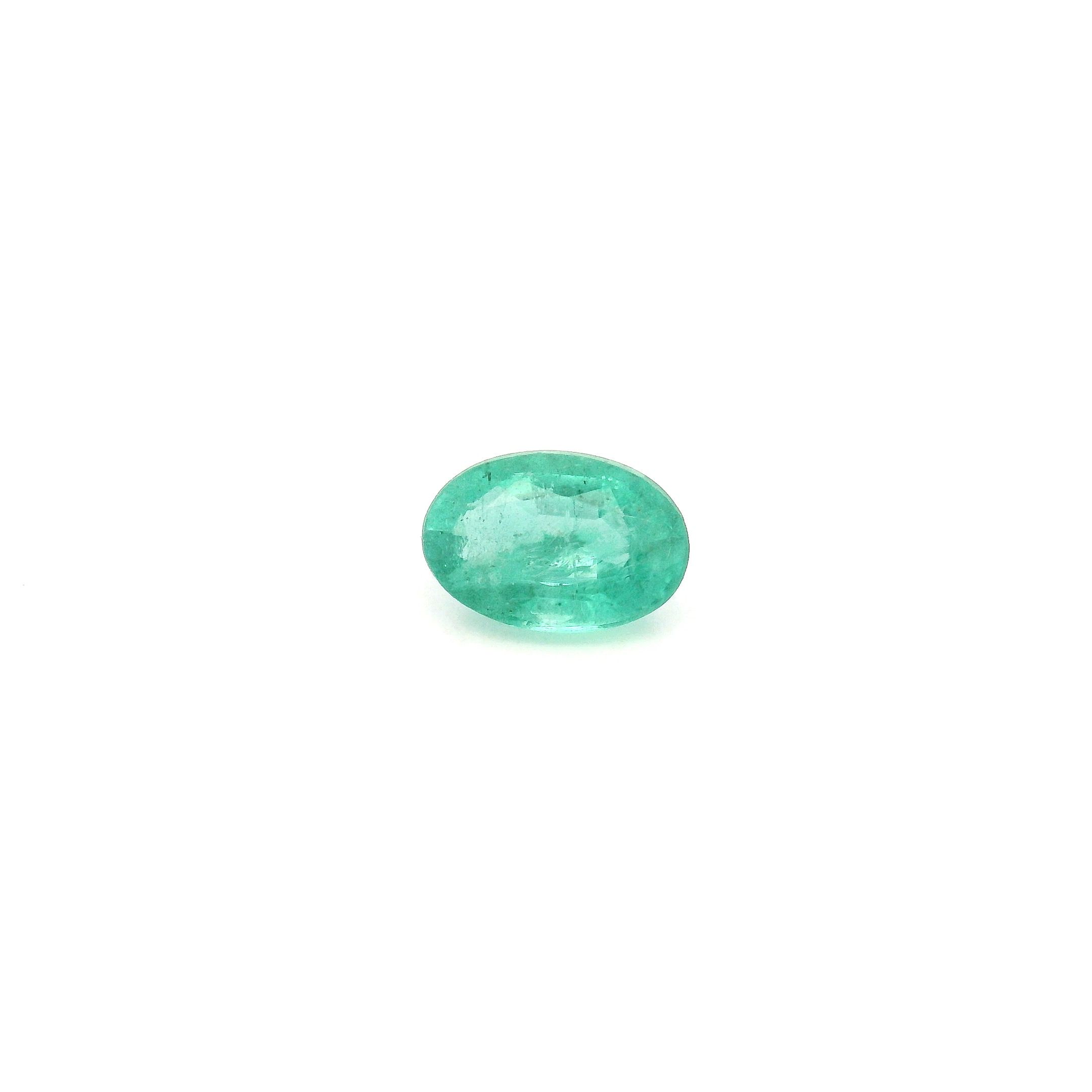 0.49 ct Oval Green Natural Emerald