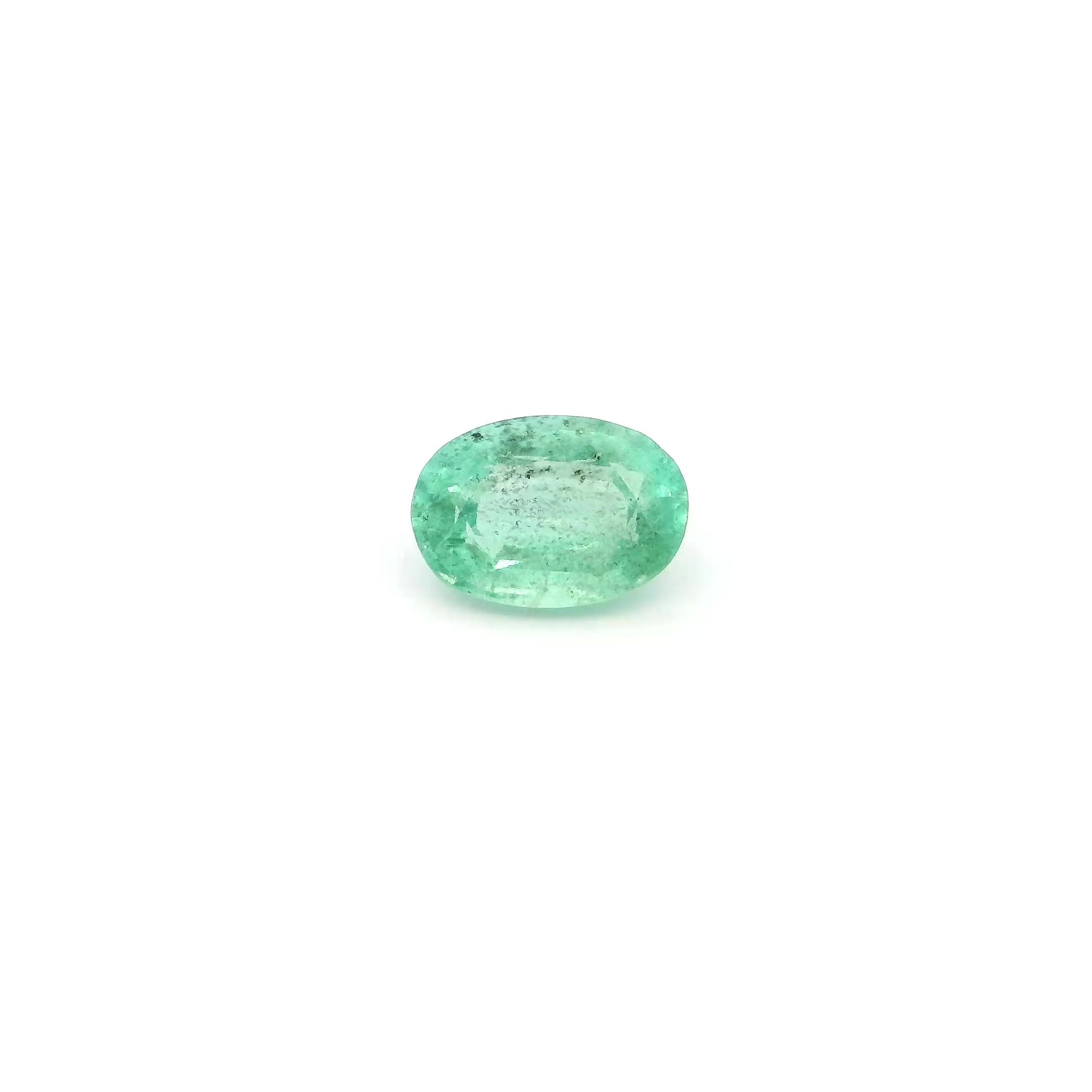 0.56 ct Oval Green Natural Emerald
