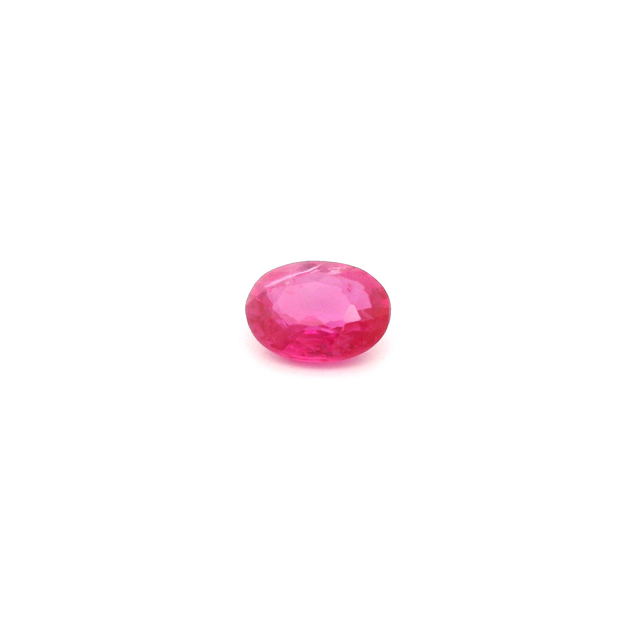 0.60 ct Oval Red Natural Ruby