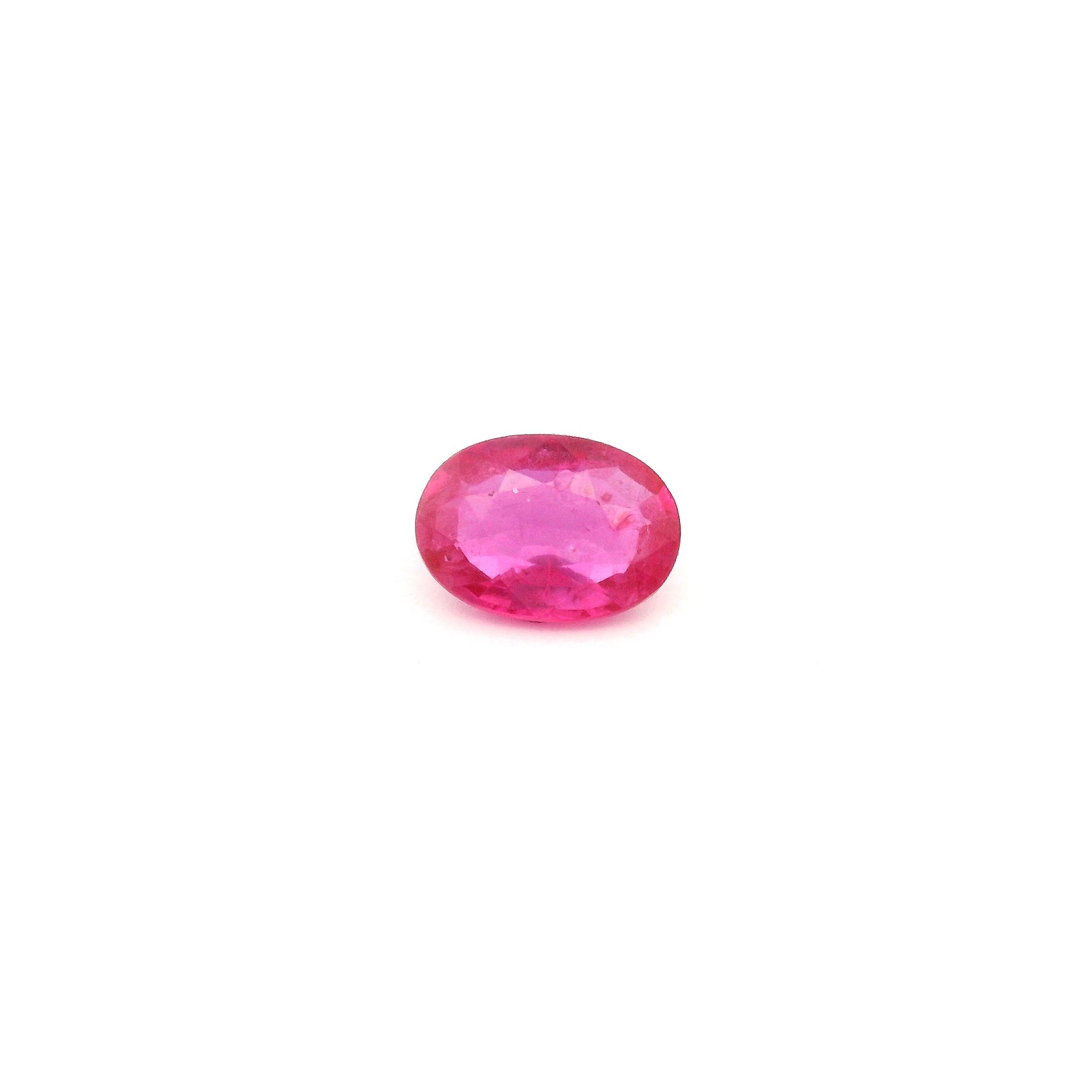 0.54 ct Oval Red Natural Ruby