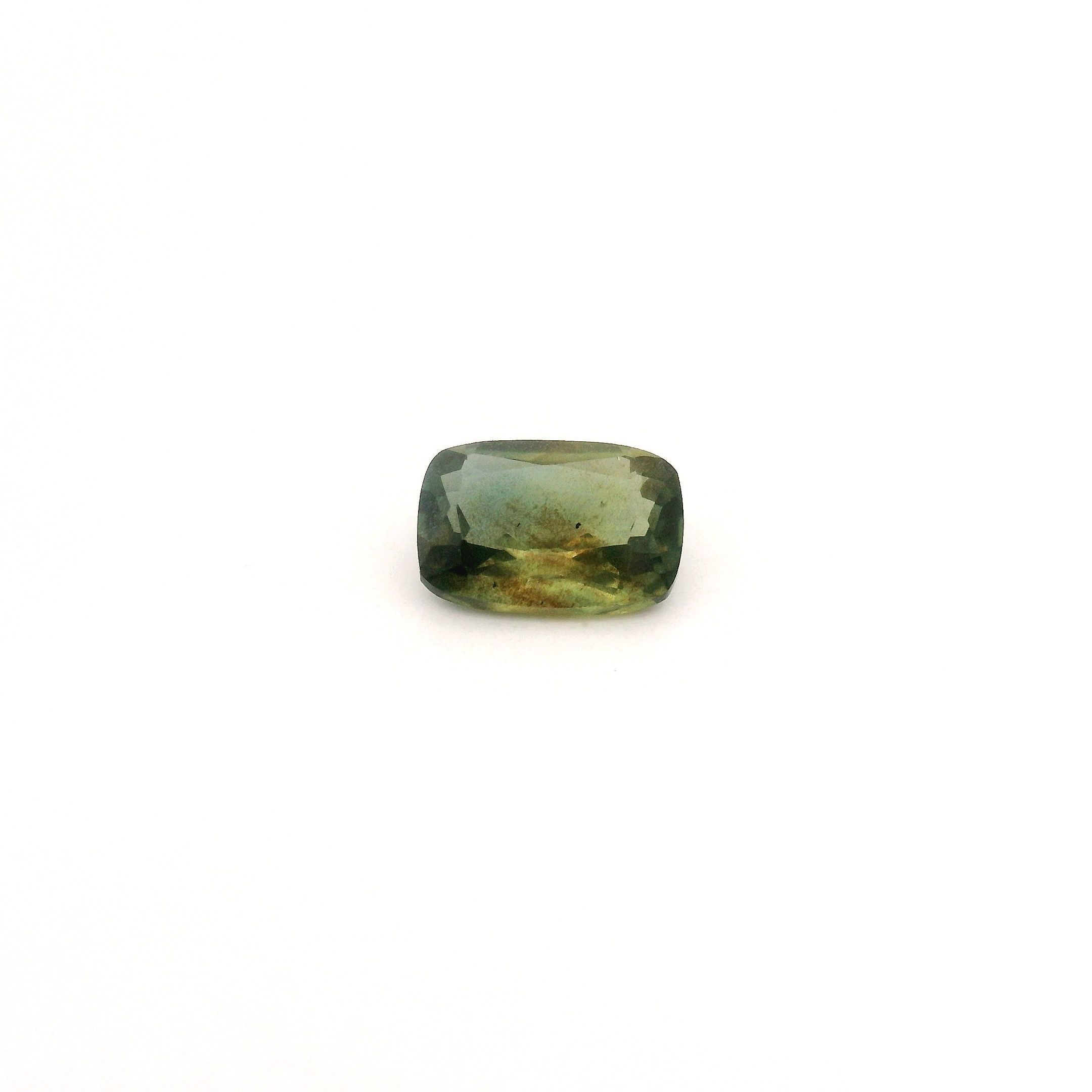 0.67 ct Cushion Green Natural Sapphire