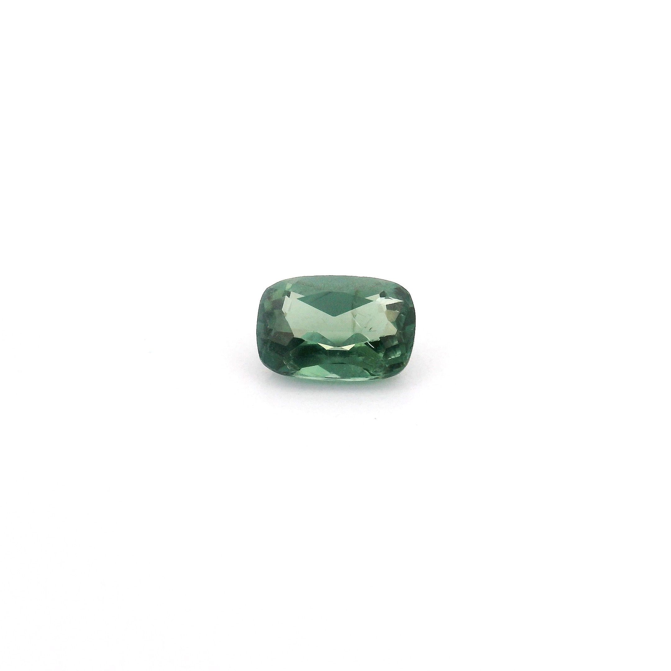 0.64 ct Cushion Green Natural Sapphire