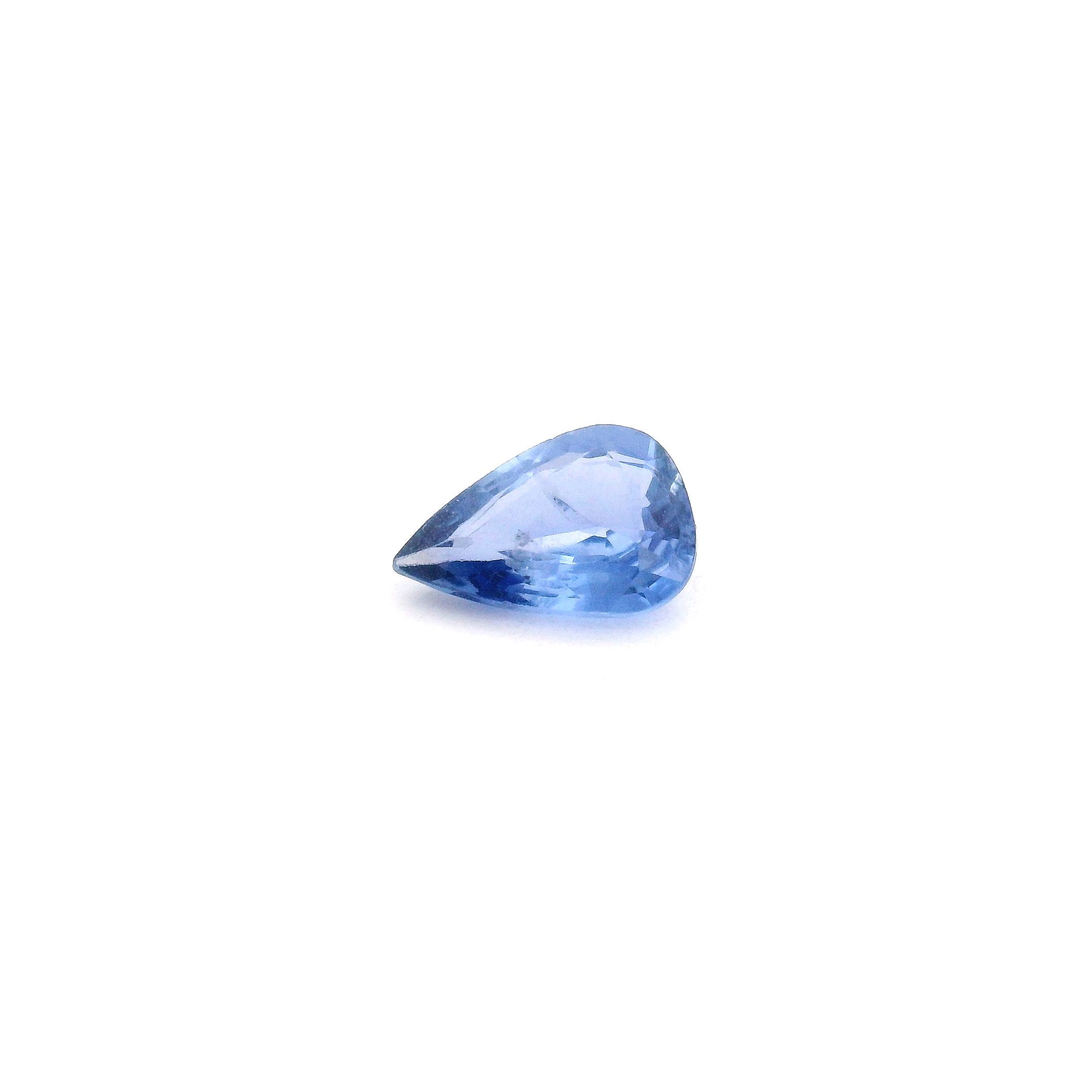 0.65 ct Pear Blue Natural Sapphire