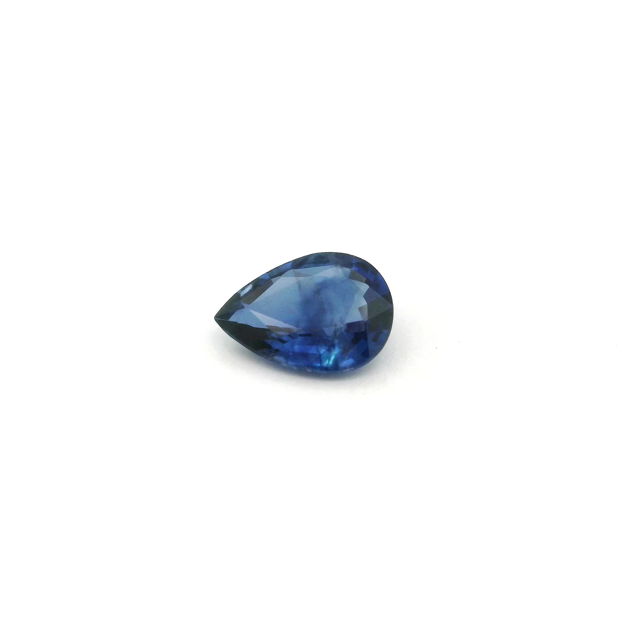 0.84 ct Pear Blue Natural Sapphire